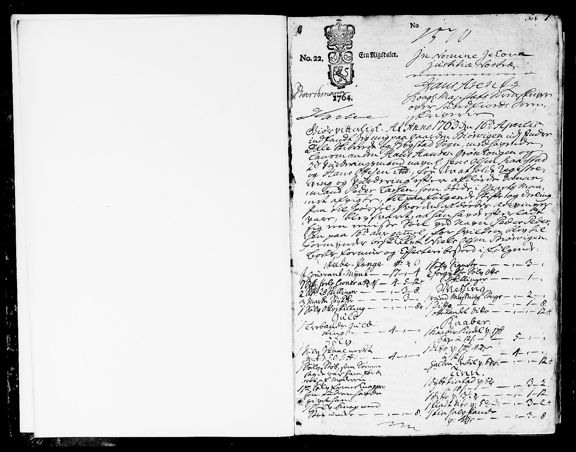 Sunnfjord tingrett, SAB/A-3201/1/H/Ha/Hab/L0008a: Skifteprotokoll, folio 1-457, 1763-1769, s. 0b-1a
