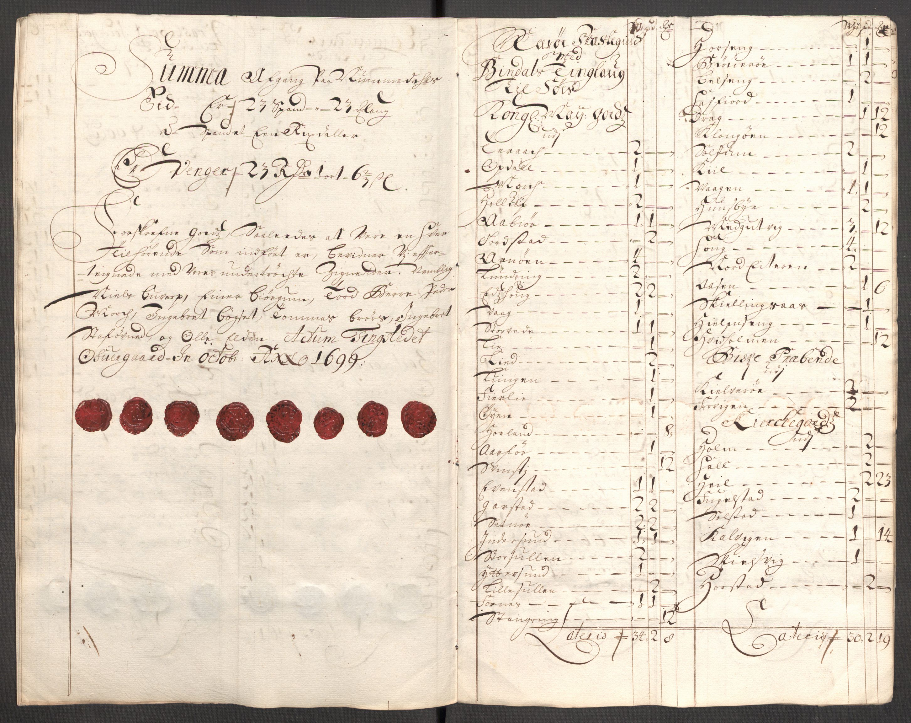 Rentekammeret inntil 1814, Reviderte regnskaper, Fogderegnskap, AV/RA-EA-4092/R64/L4426: Fogderegnskap Namdal, 1699-1700, s. 204