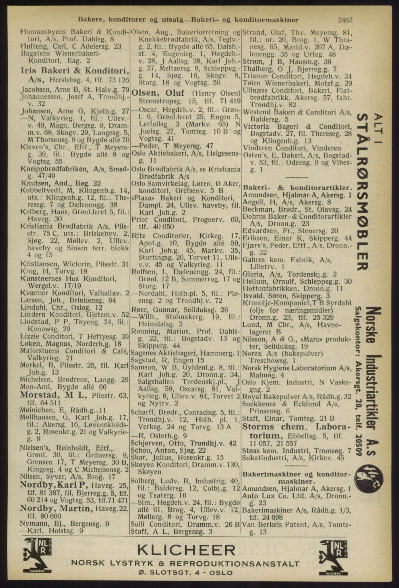 Kristiania/Oslo adressebok, PUBL/-, 1936, s. 2463