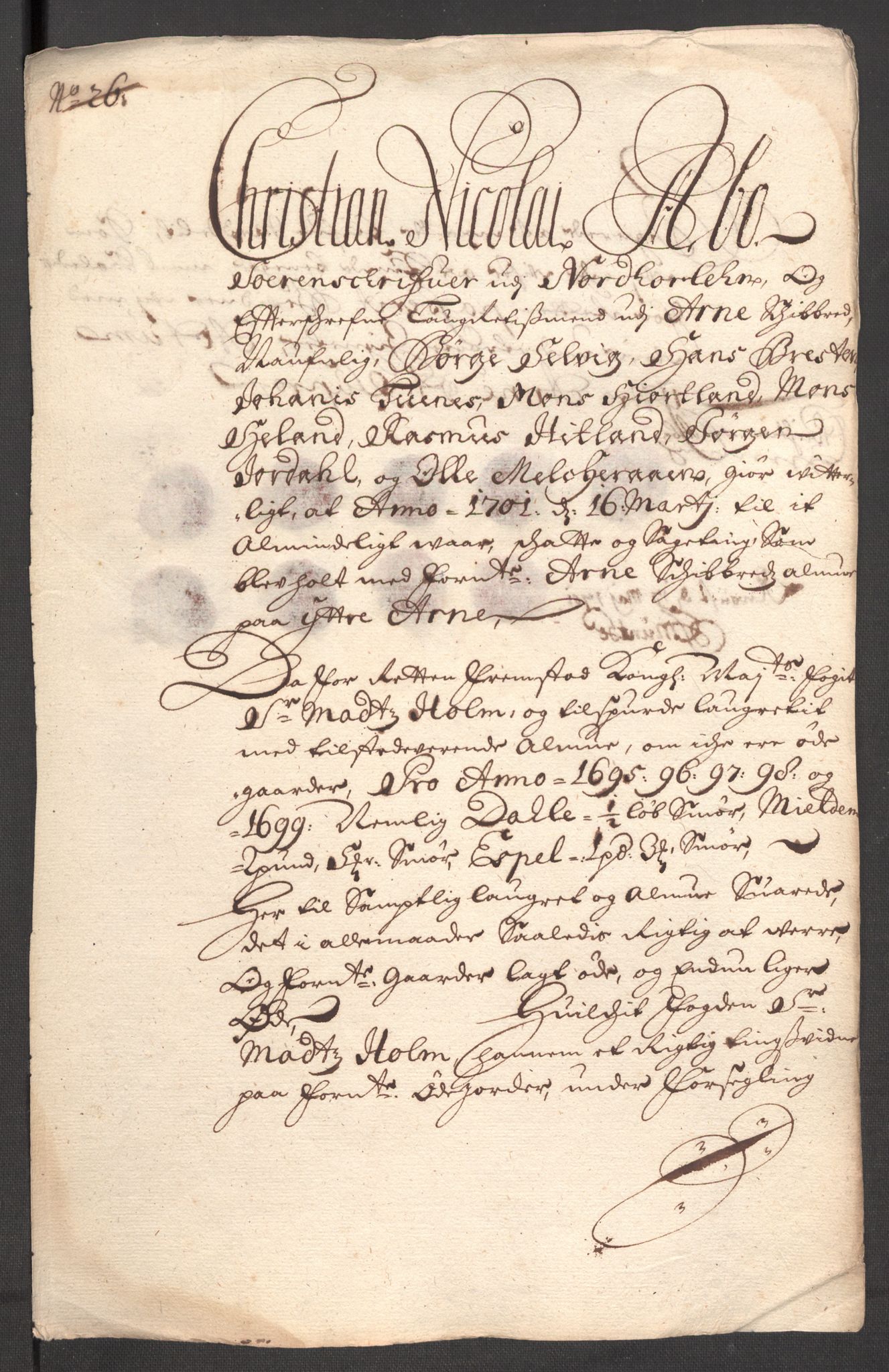 Rentekammeret inntil 1814, Reviderte regnskaper, Fogderegnskap, AV/RA-EA-4092/R51/L3184: Fogderegnskap Nordhordland og Voss, 1698-1699, s. 353