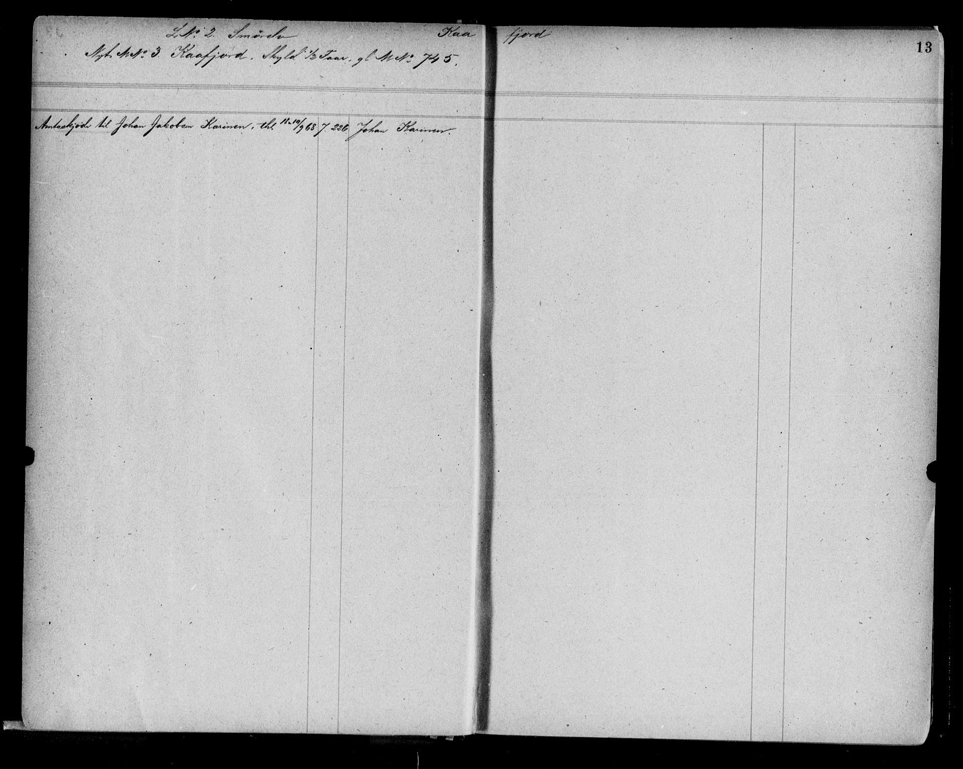 Alta fogderi/sorenskriveri, SATØ/SATØ-5/1/K/Kb/Kba/L0006pantereg: Panteregister nr. 6, 1776, s. 13