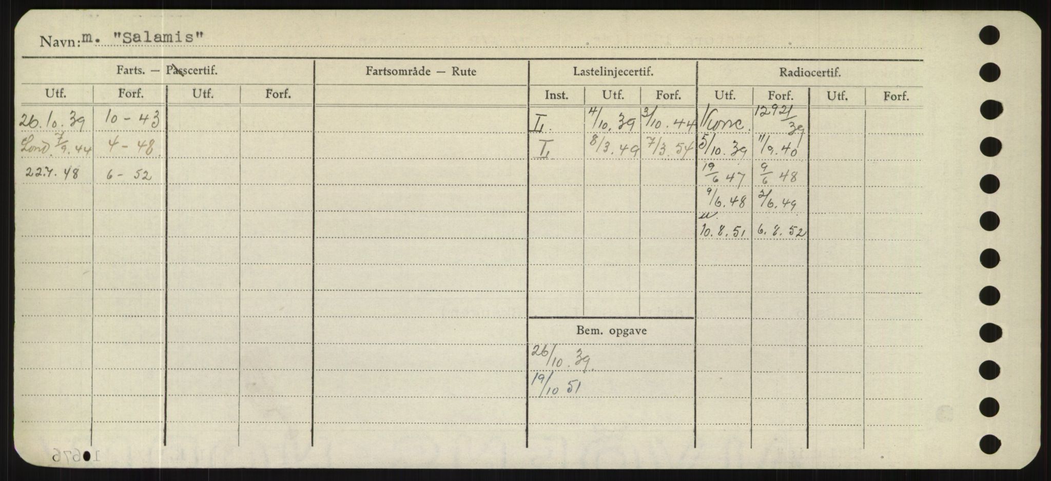 Sjøfartsdirektoratet med forløpere, Skipsmålingen, RA/S-1627/H/Hd/L0031: Fartøy, Rju-Sam, s. 582