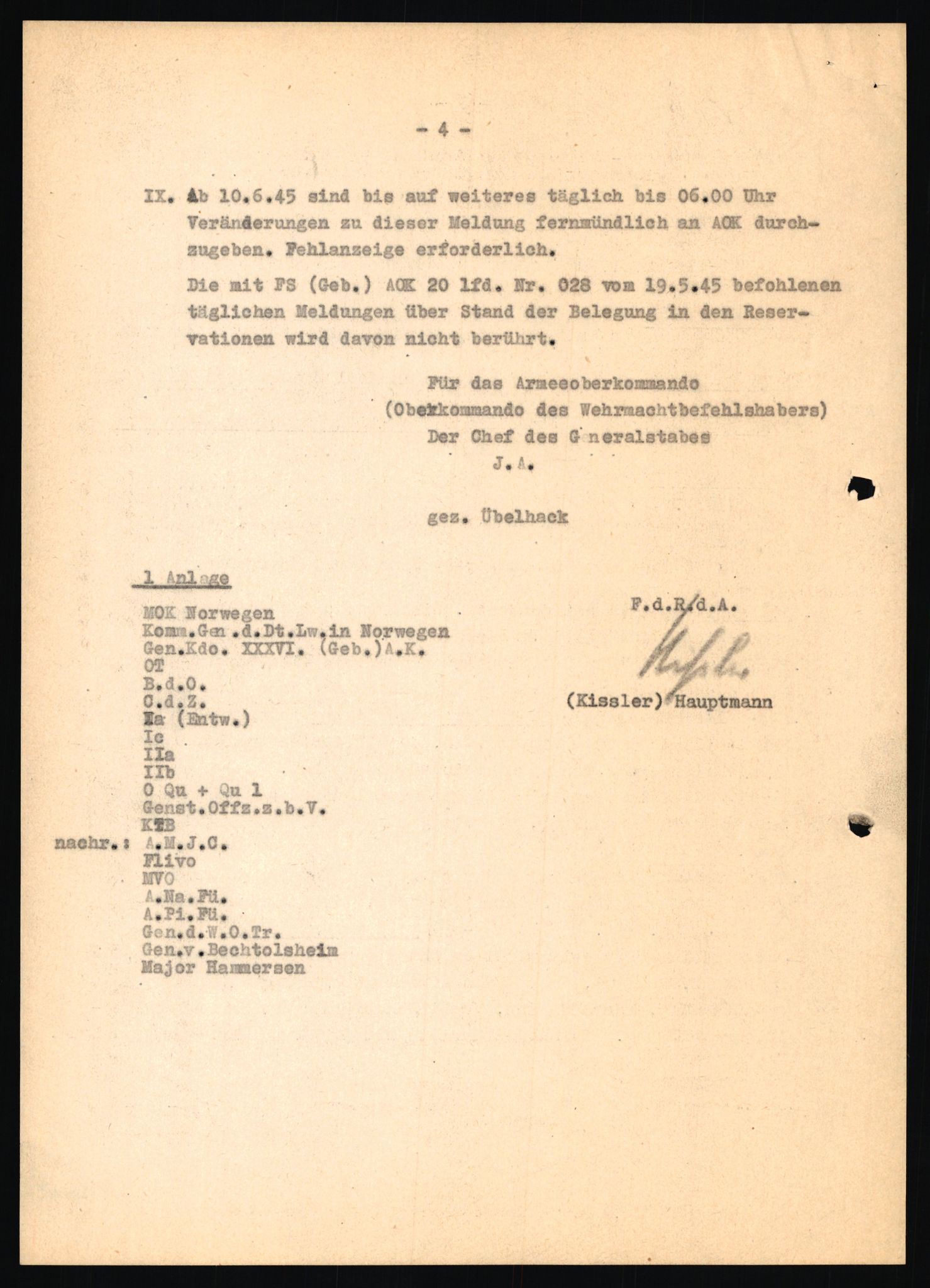 Forsvarets Overkommando. 2 kontor. Arkiv 11.4. Spredte tyske arkivsaker, AV/RA-RAFA-7031/D/Dar/Dara/L0021: Nachrichten des OKW, 1943-1945, s. 440
