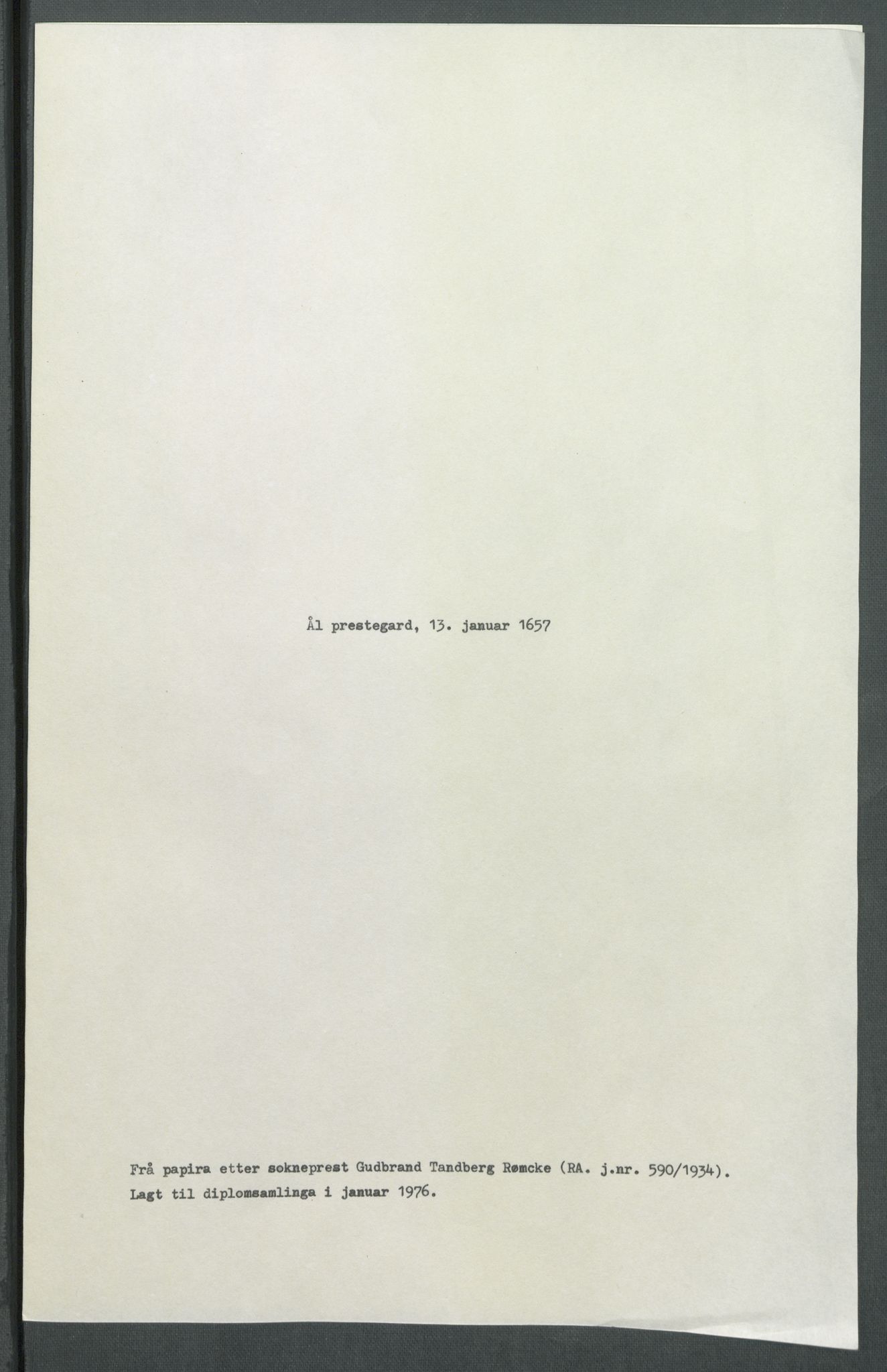 Riksarkivets diplomsamling, RA/EA-5965/F02/L0167: Dokumenter, 1657, s. 2