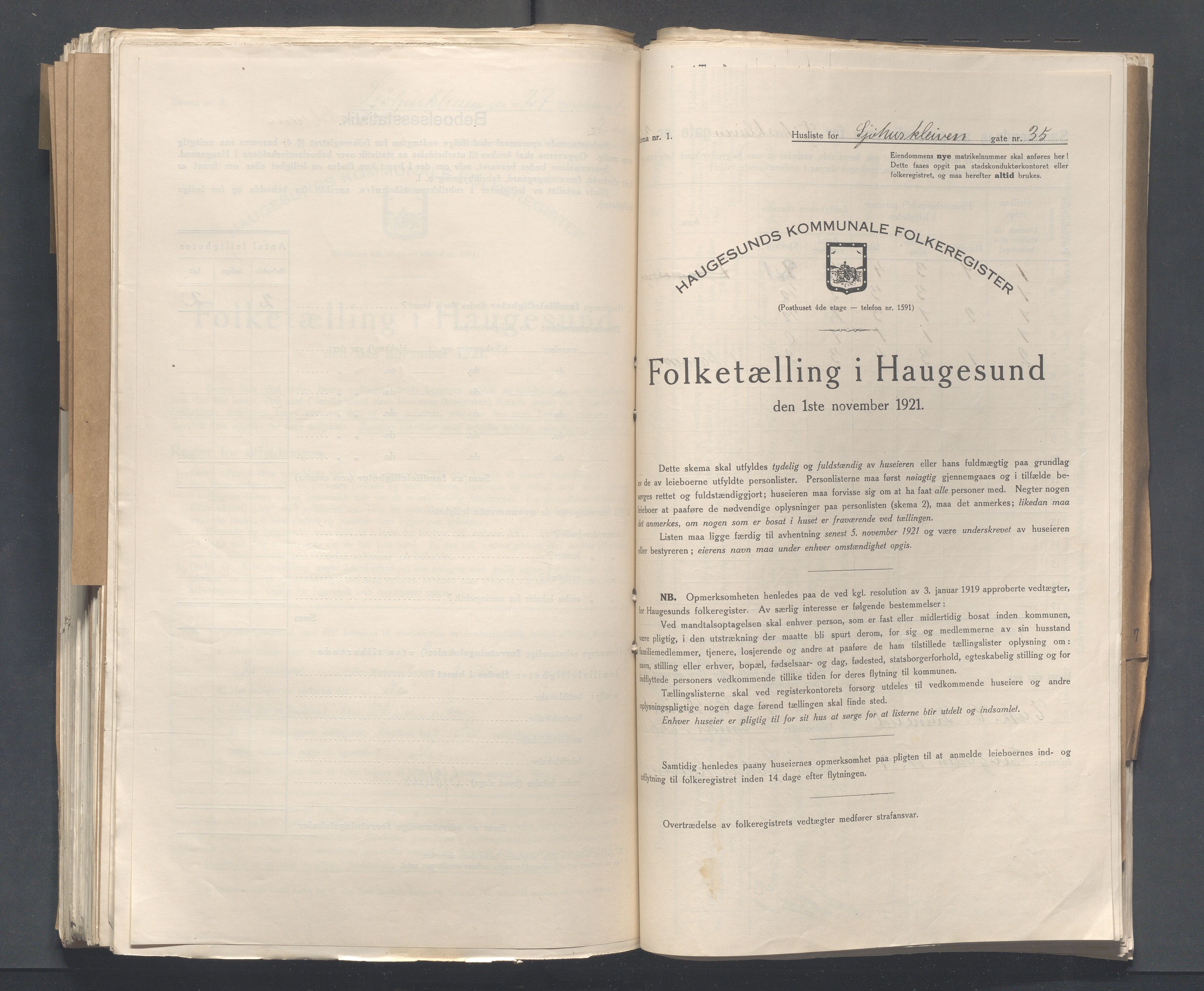 IKAR, Kommunal folketelling 1.11.1921 for Haugesund, 1921, s. 6577