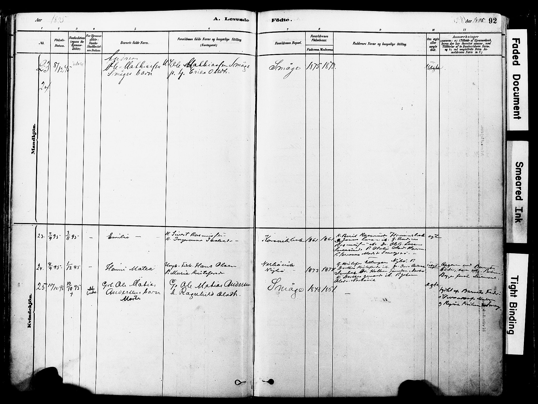 Ministerialprotokoller, klokkerbøker og fødselsregistre - Møre og Romsdal, SAT/A-1454/560/L0721: Ministerialbok nr. 560A05, 1878-1917, s. 92