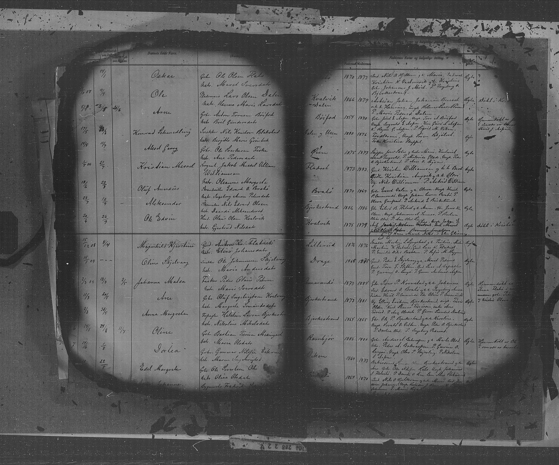 Kristiansund sokneprestkontor, AV/SAT-A-1068/1/I/I1: Klokkerbok nr. 31, 1880-1918, s. 58