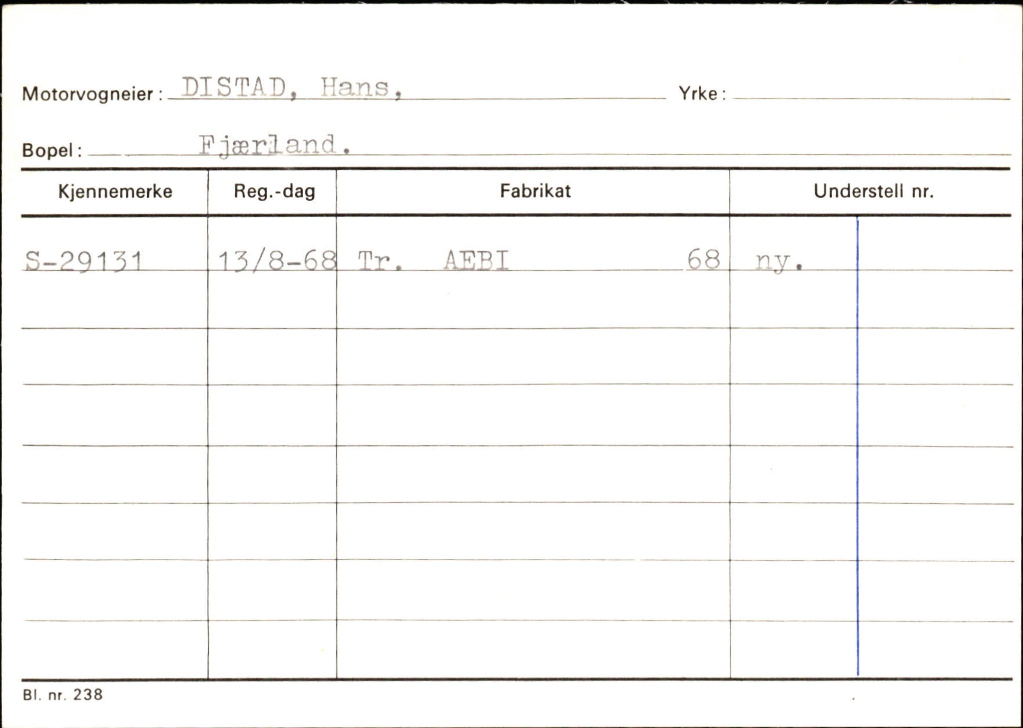 Statens vegvesen, Sogn og Fjordane vegkontor, AV/SAB-A-5301/4/F/L0132: Eigarregister Askvoll A-Å. Balestrand A-Å, 1945-1975, s. 1649