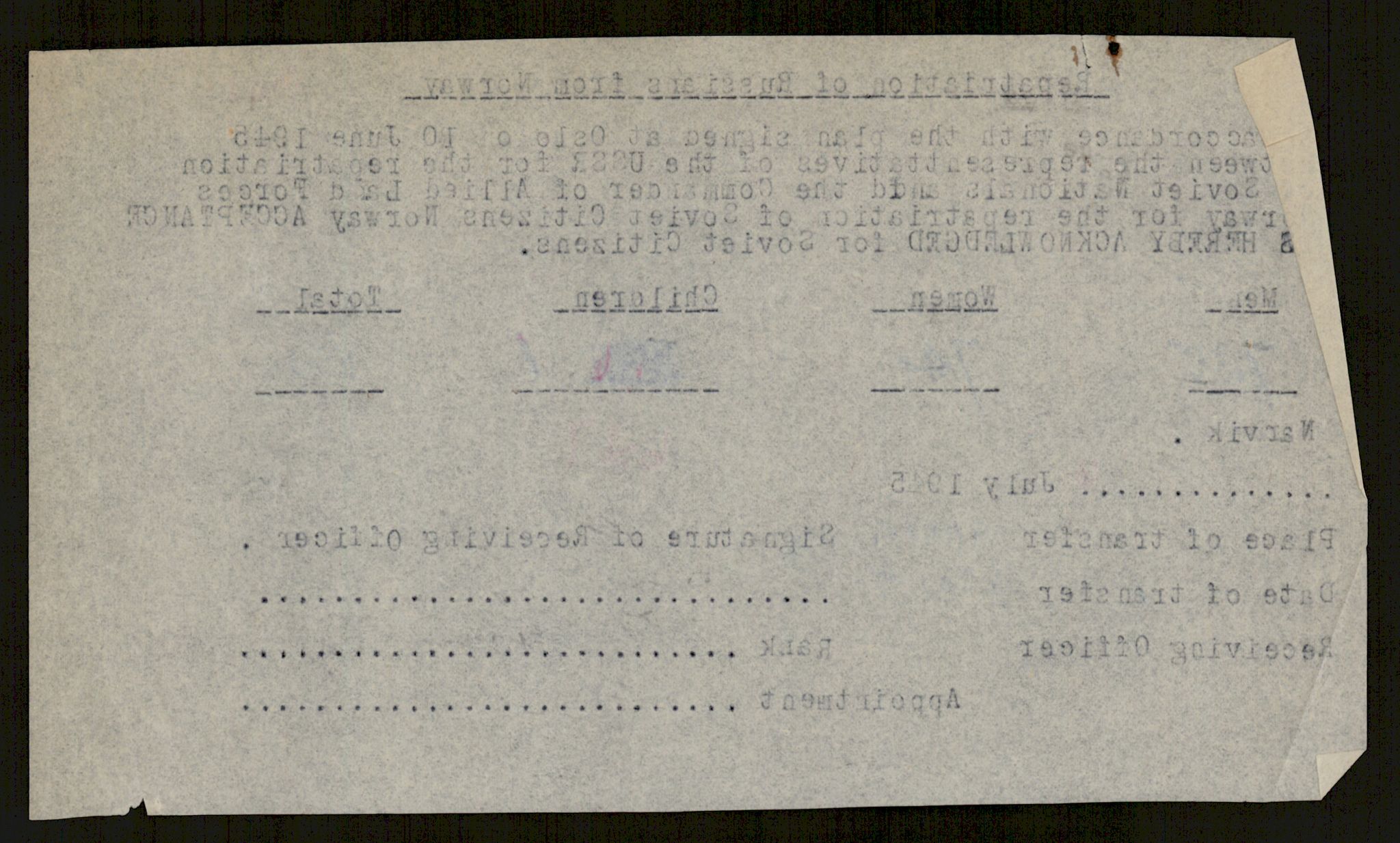 Flyktnings- og fangedirektoratet, Repatrieringskontoret, AV/RA-S-1681/D/Db/L0016: Displaced Persons (DPs) og sivile tyskere, 1945-1948, s. 361