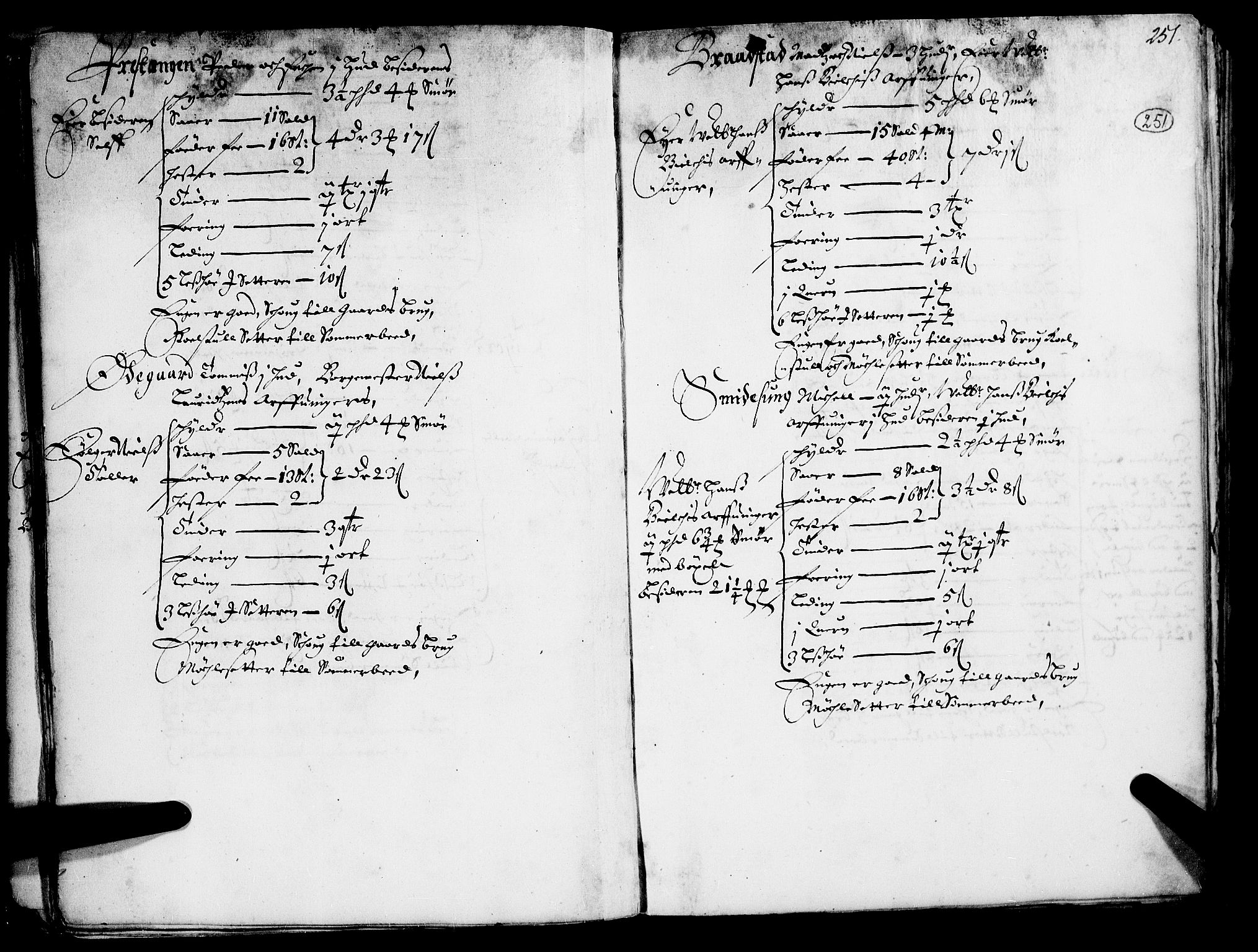 Rentekammeret inntil 1814, Realistisk ordnet avdeling, AV/RA-EA-4070/N/Nb/Nba/L0015: Gudbrandsdalen fogderi, 2. del, 1668, s. 250b-251a