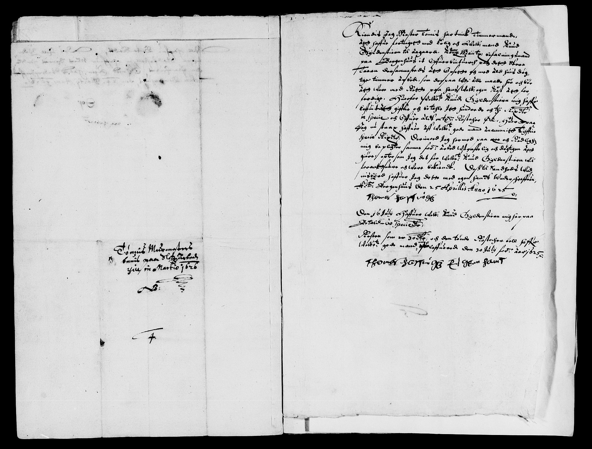 Rentekammeret inntil 1814, Reviderte regnskaper, Lensregnskaper, AV/RA-EA-5023/R/Rb/Rbt/L0039: Bergenhus len, 1625-1626