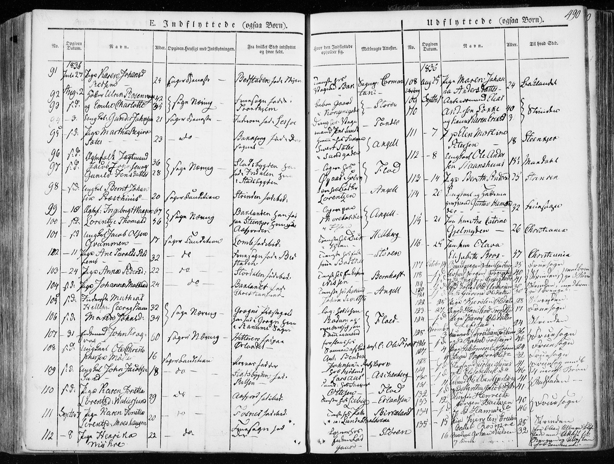Ministerialprotokoller, klokkerbøker og fødselsregistre - Sør-Trøndelag, SAT/A-1456/601/L0047: Ministerialbok nr. 601A15, 1831-1839, s. 490