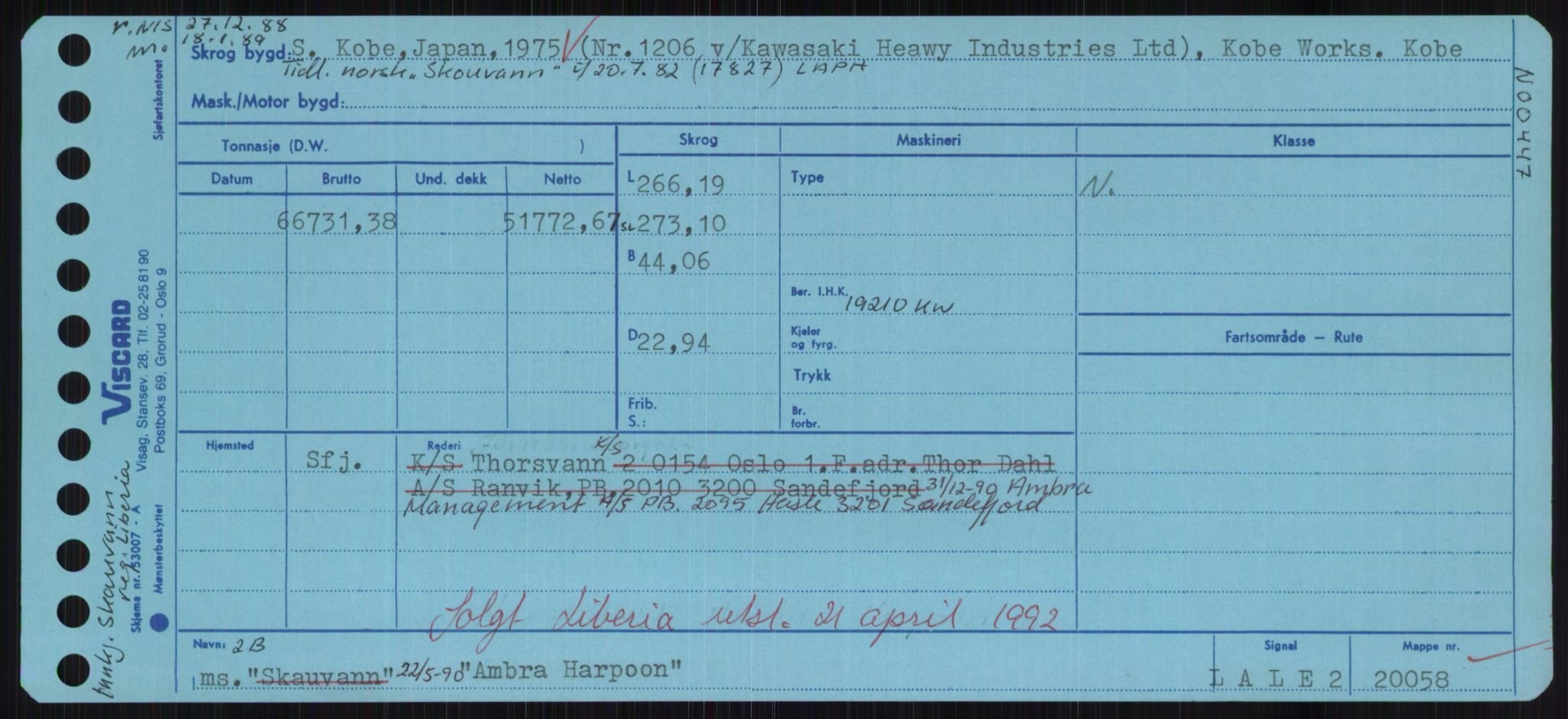 Sjøfartsdirektoratet med forløpere, Skipsmålingen, AV/RA-S-1627/H/Hd/L0001: Fartøy, A-Anv, s. 465