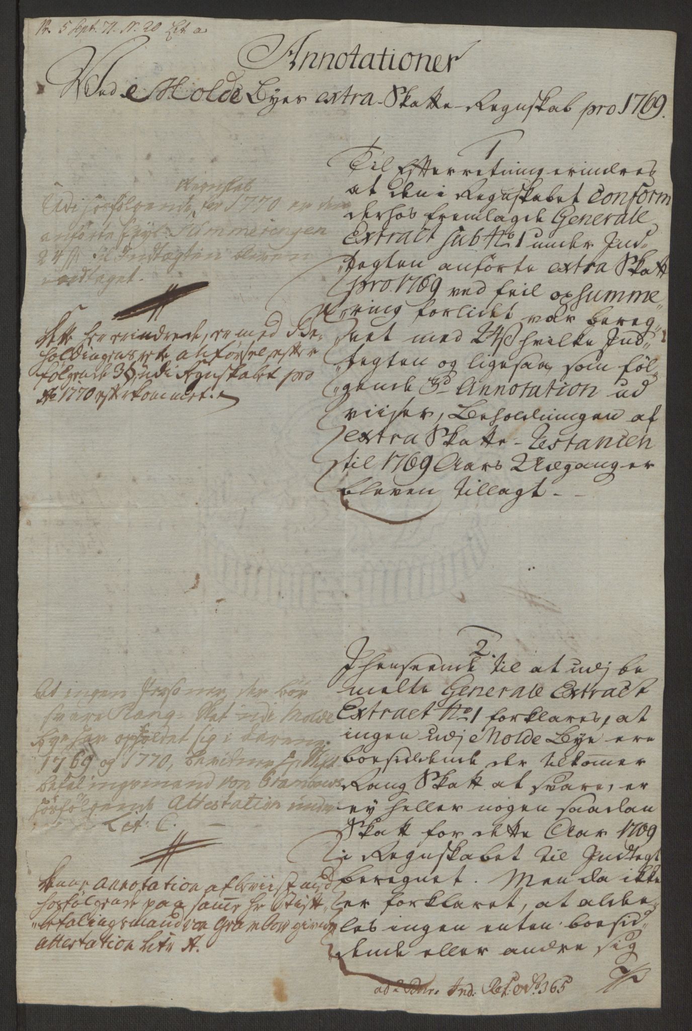 Rentekammeret inntil 1814, Reviderte regnskaper, Byregnskaper, AV/RA-EA-4066/R/Rq/L0487/0004: [Q1] Kontribusjonsregnskap / Ekstraskatt, 1762-1772, s. 188