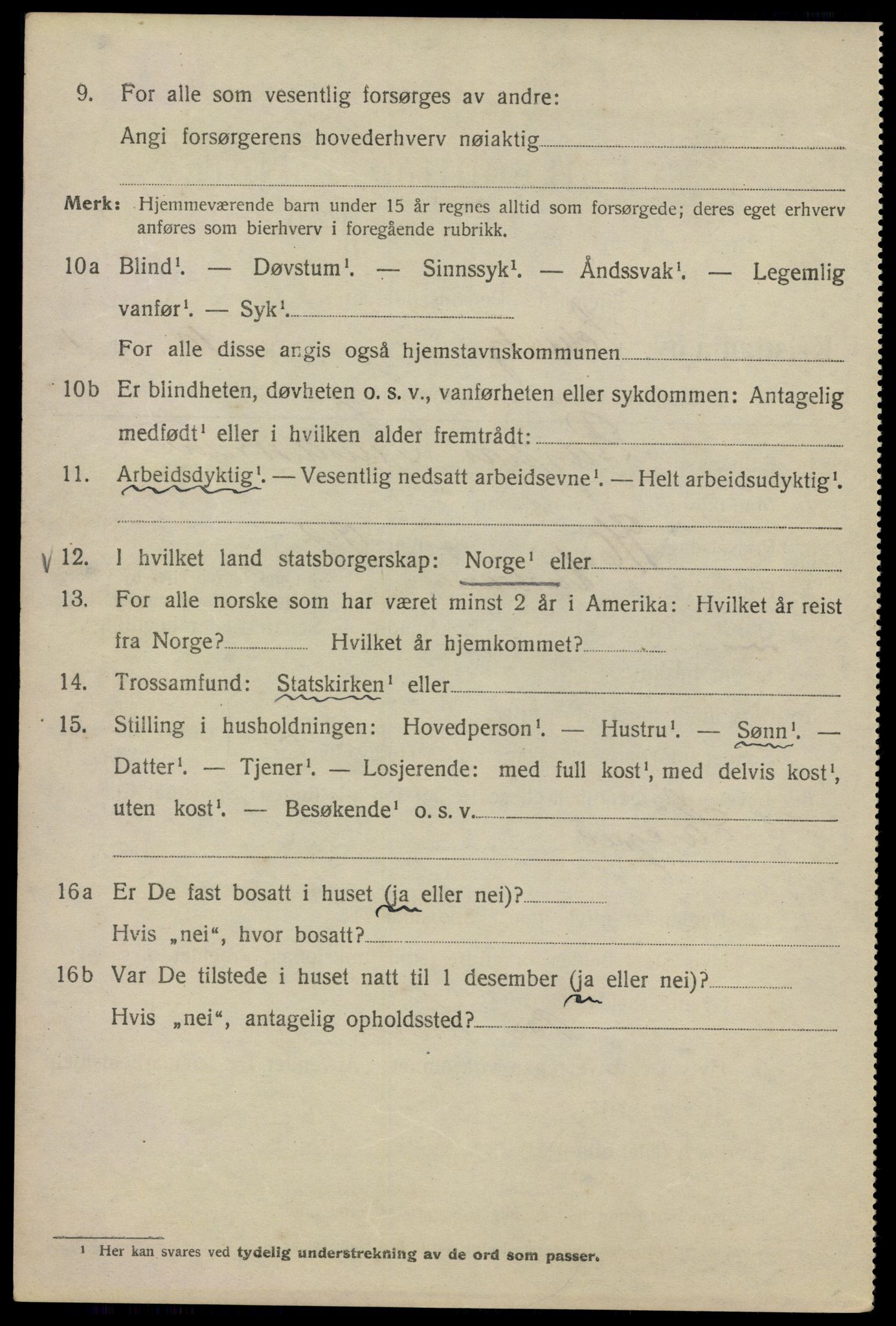 SAO, Folketelling 1920 for 0301 Kristiania kjøpstad, 1920, s. 491916