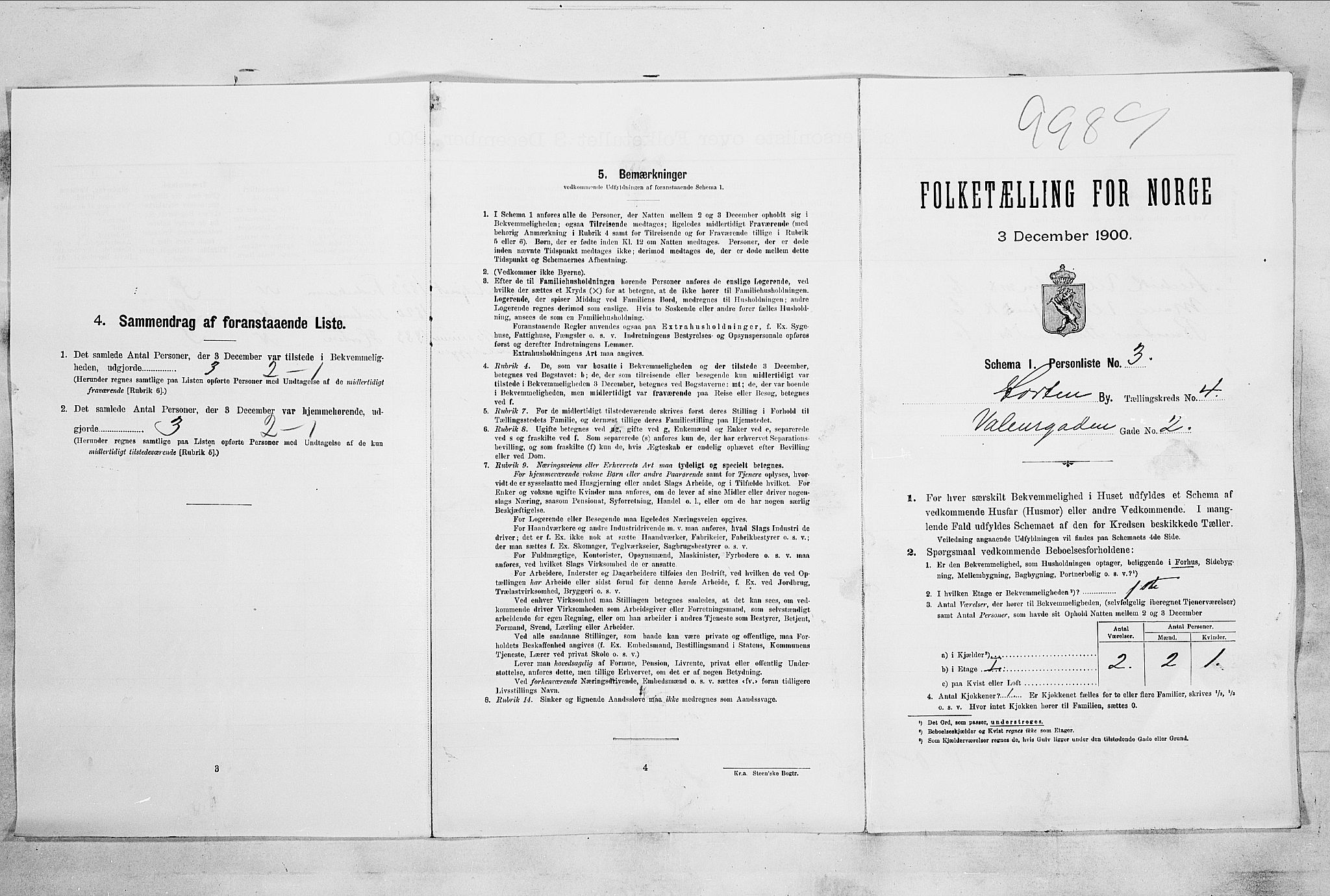 RA, Folketelling 1900 for 0703 Horten ladested, 1900, s. 3150