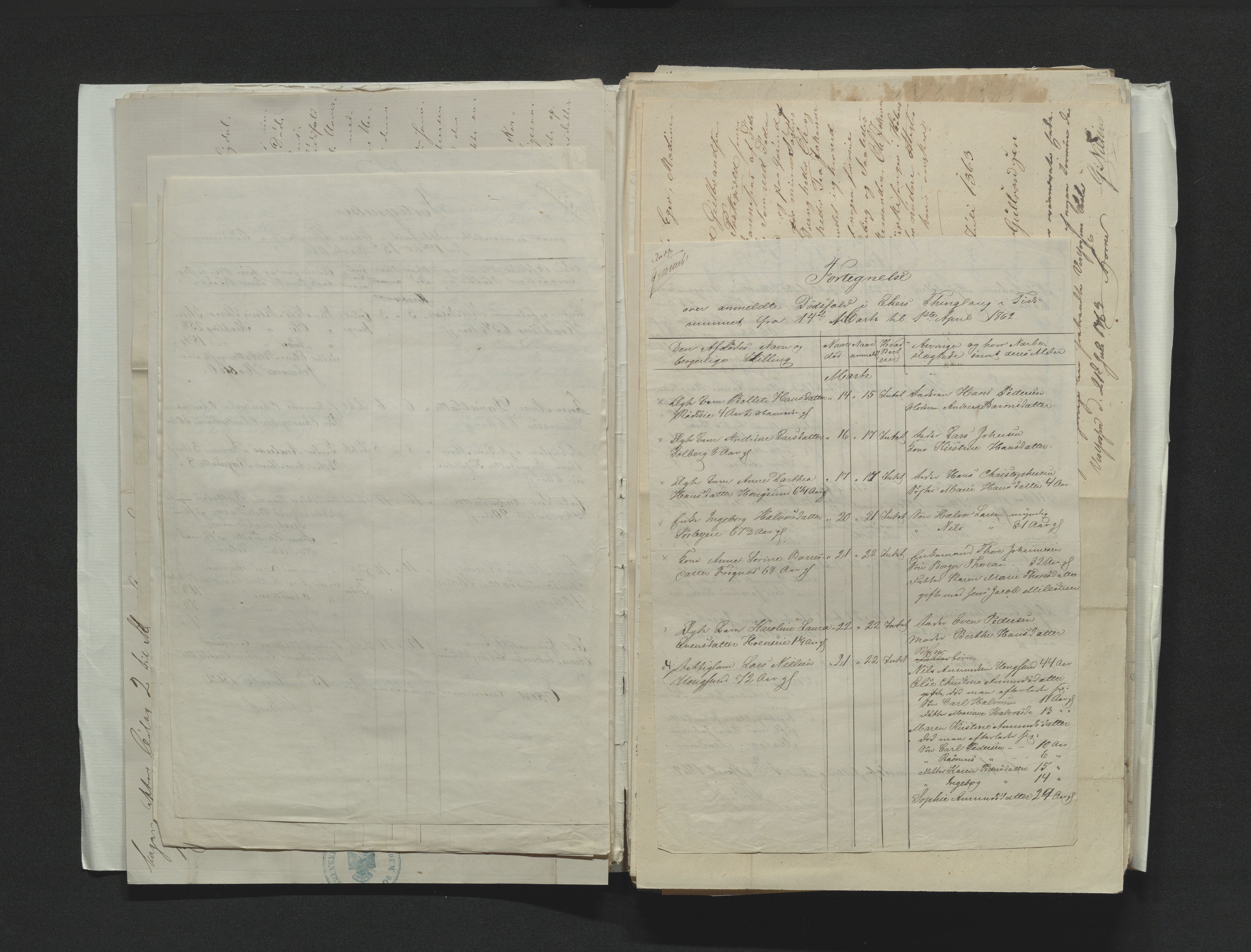 Eiker, Modum og Sigdal sorenskriveri, AV/SAKO-A-123/H/Ha/Hab/L0011: Dødsfallsmeldinger, 1862-1865, s. 17