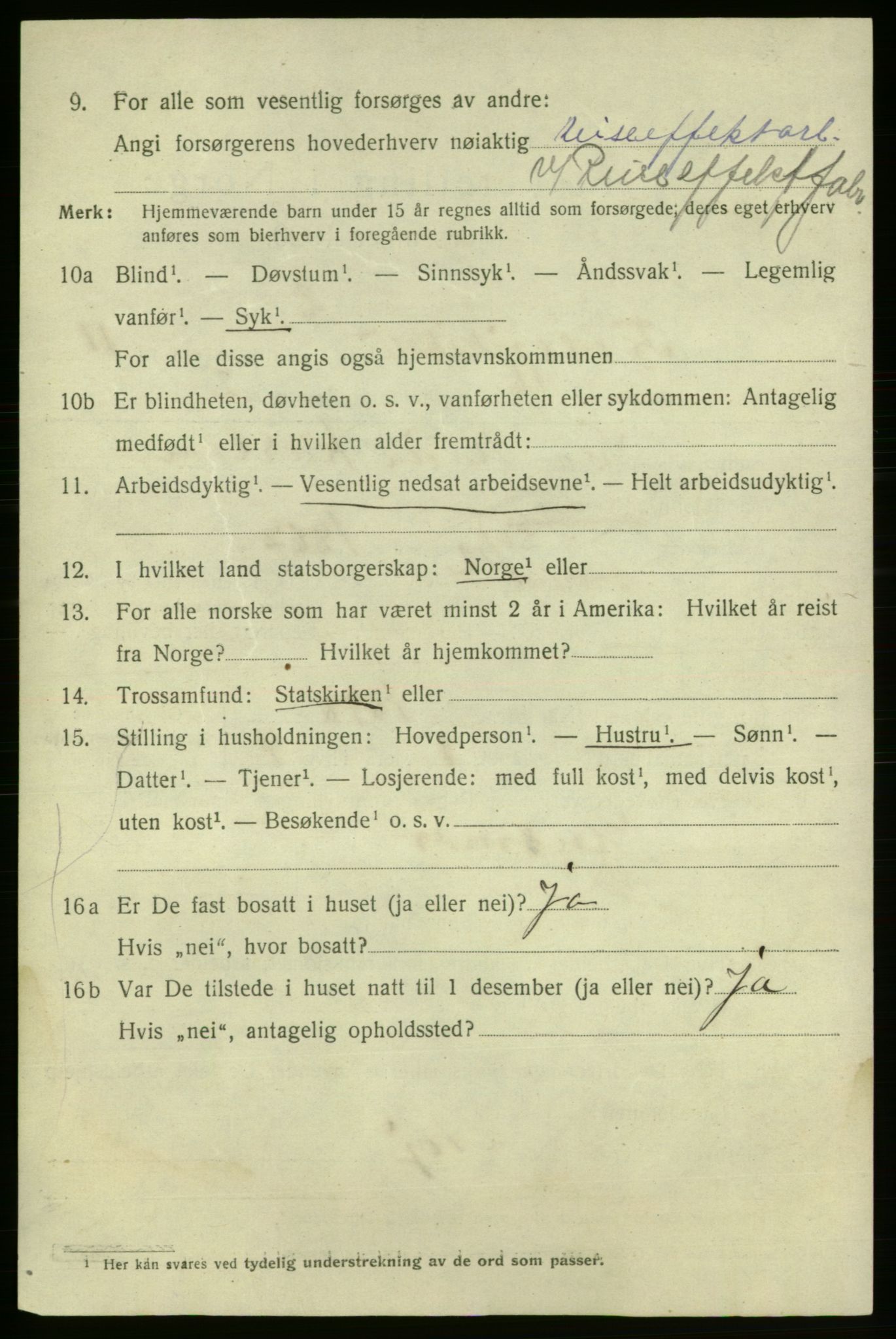 SAO, Folketelling 1920 for 0101 Fredrikshald kjøpstad, 1920, s. 19146