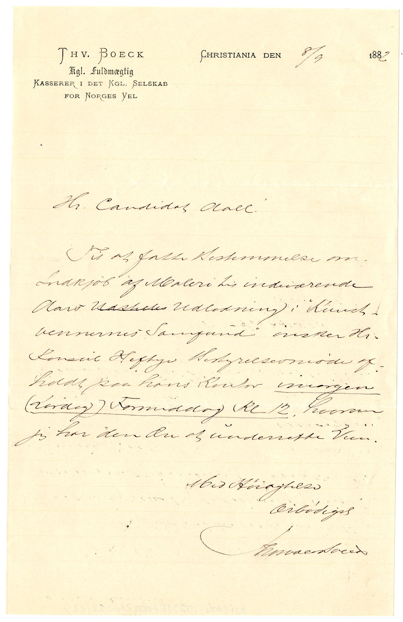 Diderik Maria Aalls brevsamling, NF/Ark-1023/F/L0002: D.M. Aalls brevsamling. B - C, 1799-1889, s. 97