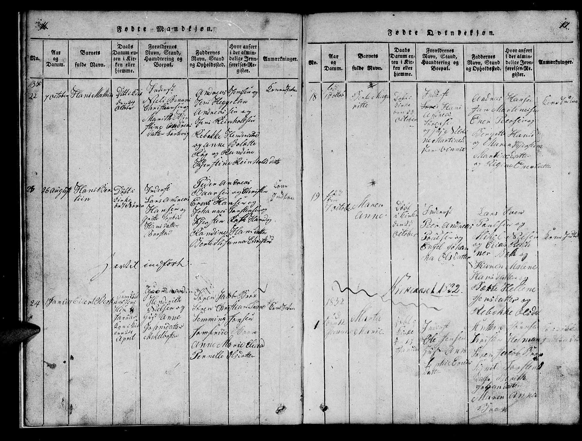 Tranøy sokneprestkontor, SATØ/S-1313/I/Ia/Iab/L0009klokker: Klokkerbok nr. 9, 1829-1834, s. 16-17