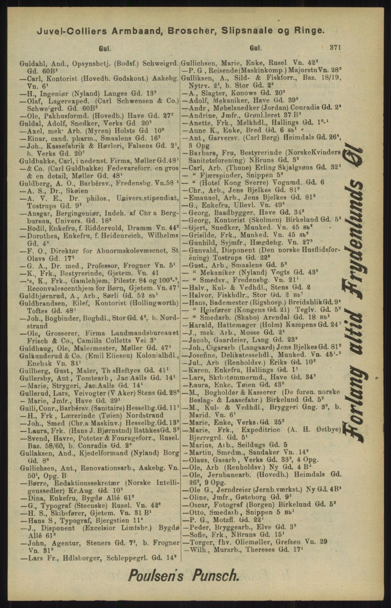 Kristiania/Oslo adressebok, PUBL/-, 1904, s. 371