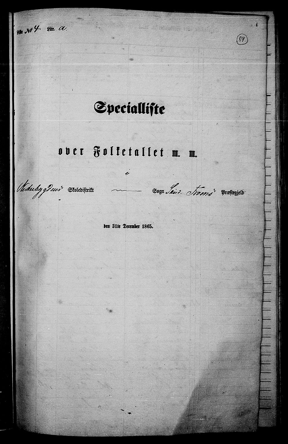 RA, Folketelling 1865 for 0519P Sør-Fron prestegjeld, 1865, s. 70