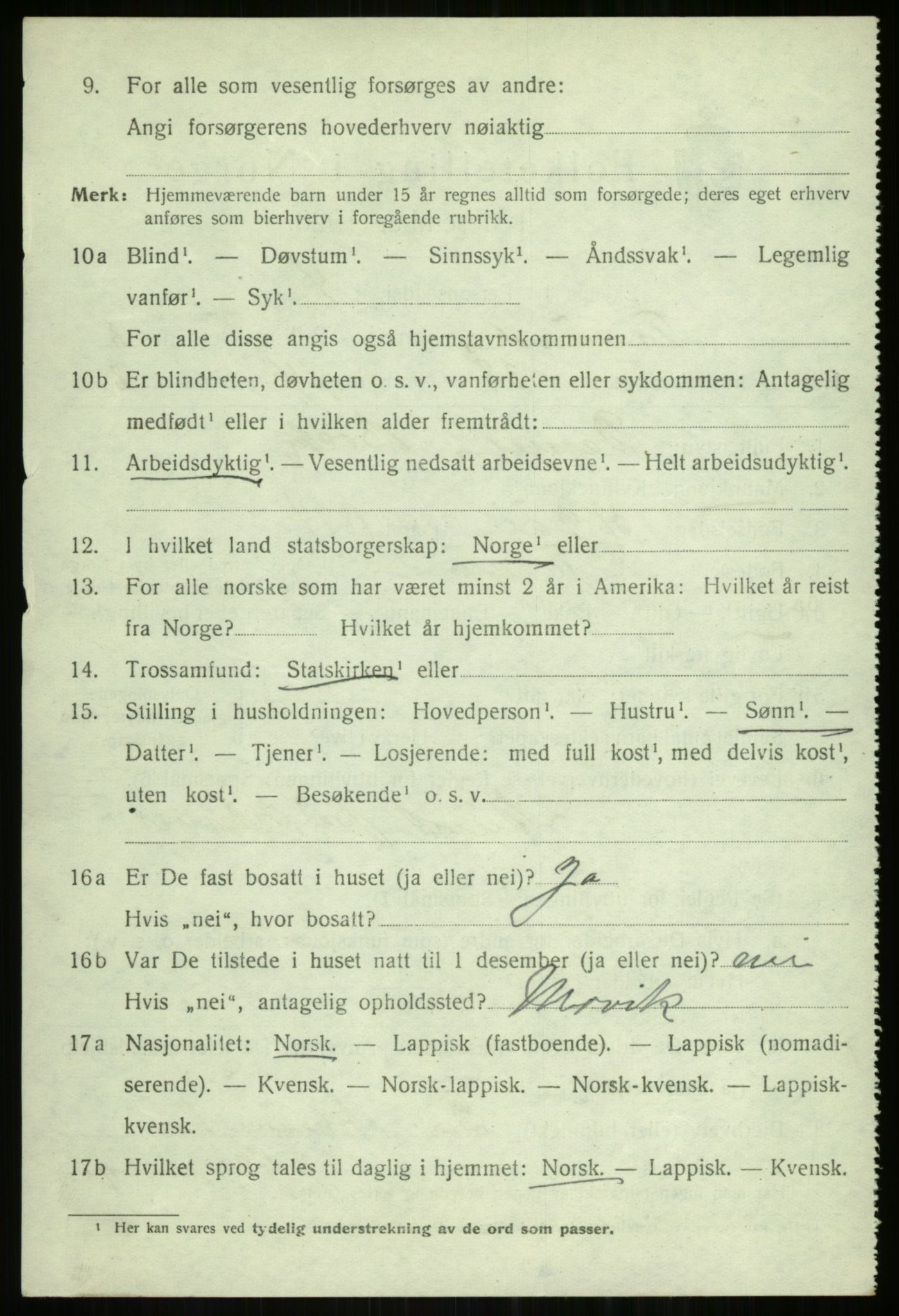 SATØ, Folketelling 1920 for 1934 Tromsøysund herred, 1920, s. 3193