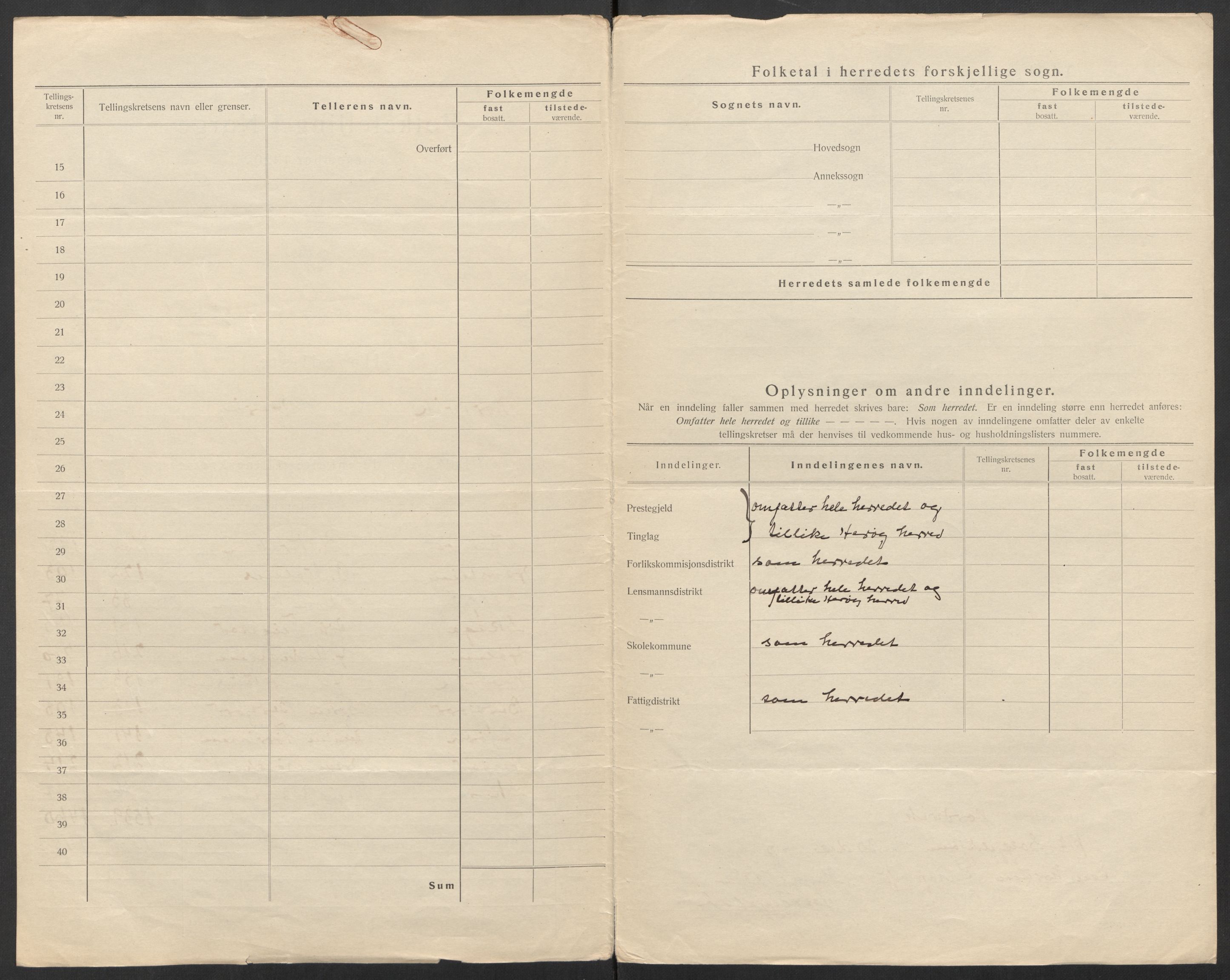 SAT, Folketelling 1920 for 1819 Nordvik herred, 1920, s. 4