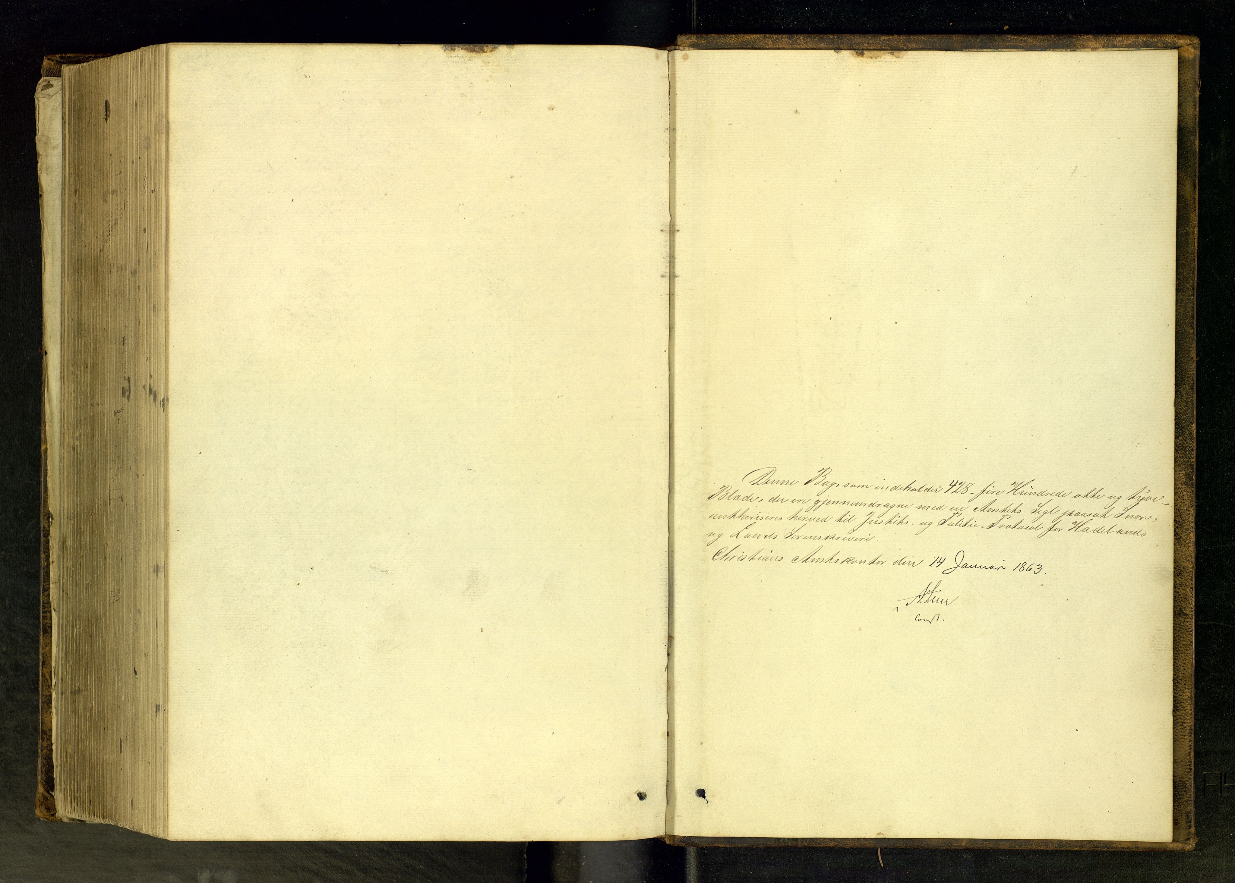 Hadeland og Land tingrett, AV/SAH-TING-010/G/Gc/L0011: Ekstrarettsprotokoll, 1863-1868