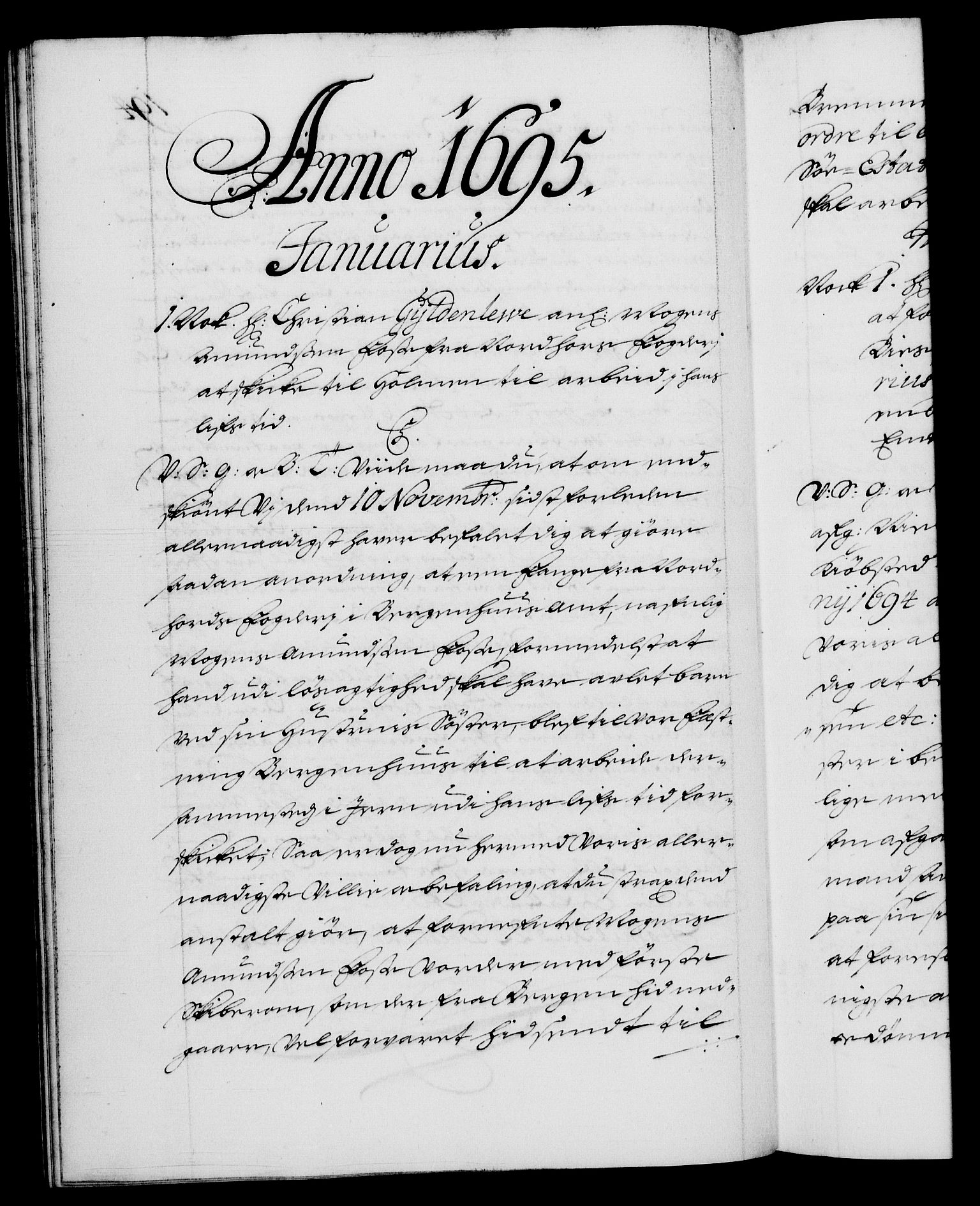 Danske Kanselli 1572-1799, AV/RA-EA-3023/F/Fc/Fca/Fcab/L0015: Norske tegnelser (mikrofilm), 1692-1699, s. 194b