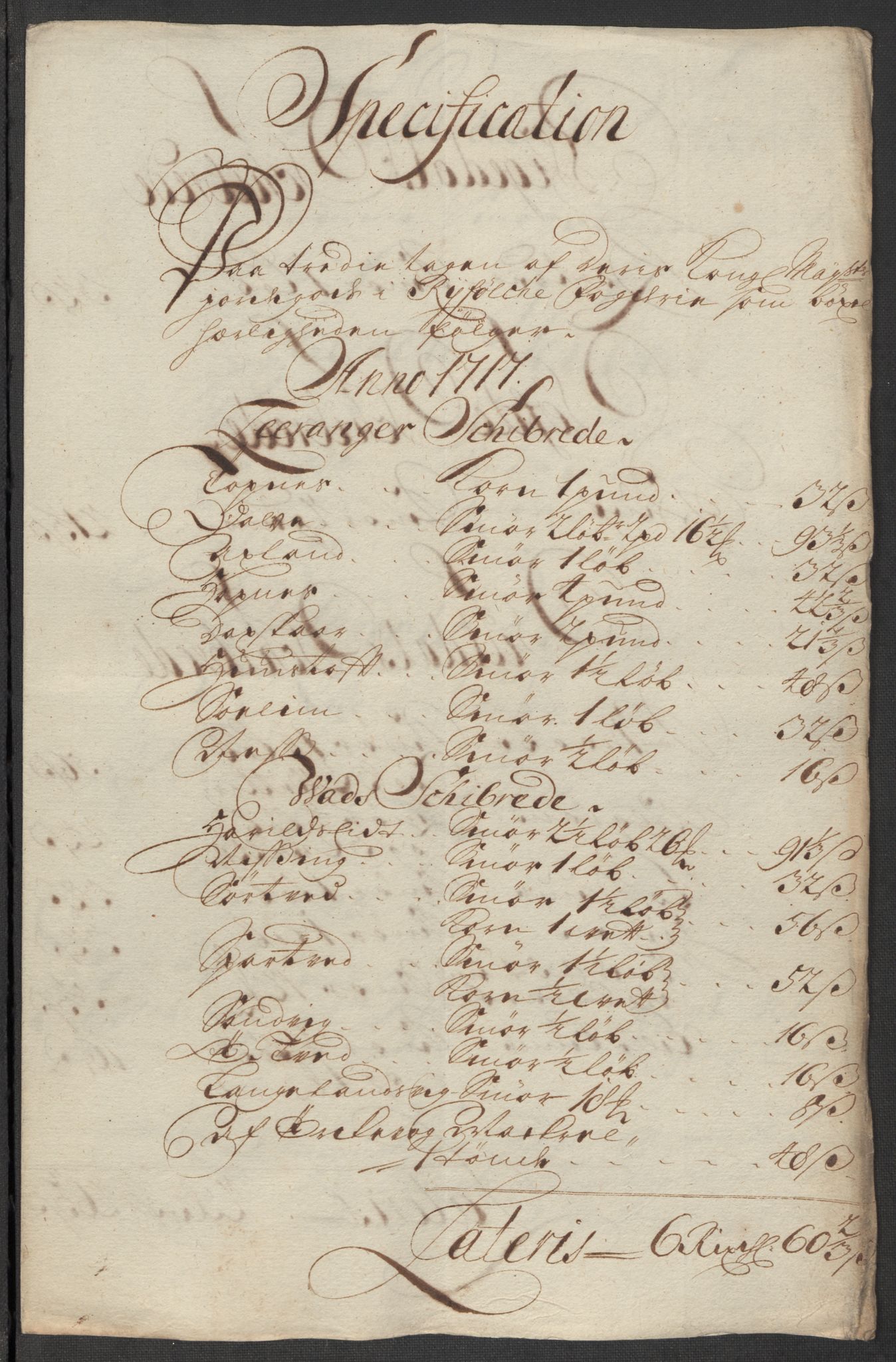 Rentekammeret inntil 1814, Reviderte regnskaper, Fogderegnskap, AV/RA-EA-4092/R47/L2870: Fogderegnskap Ryfylke, 1717, s. 212