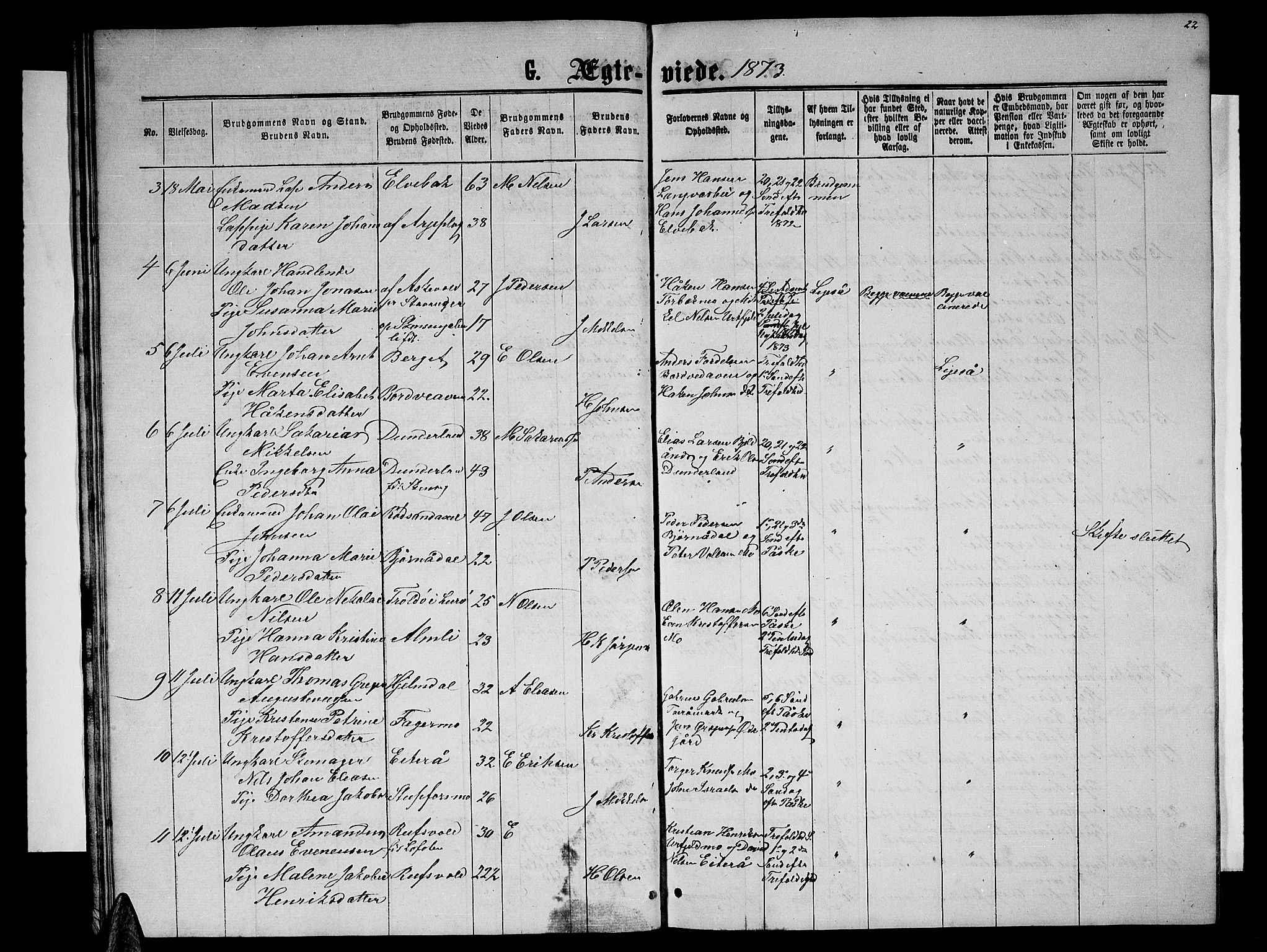 Ministerialprotokoller, klokkerbøker og fødselsregistre - Nordland, AV/SAT-A-1459/827/L0417: Klokkerbok nr. 827C06, 1864-1886, s. 22