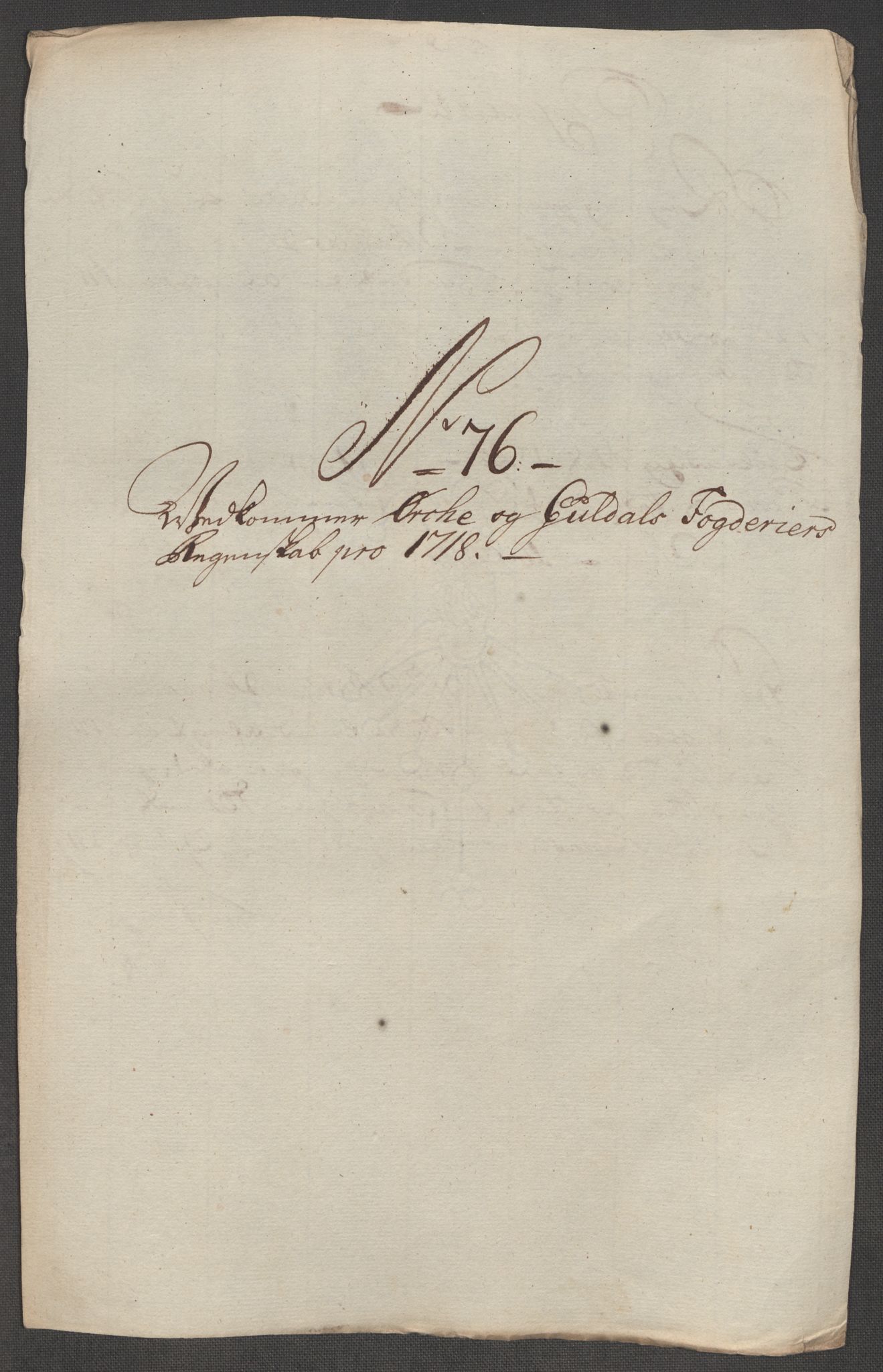 Rentekammeret inntil 1814, Reviderte regnskaper, Fogderegnskap, AV/RA-EA-4092/R60/L3972: Fogderegnskap Orkdal og Gauldal, 1718, s. 164