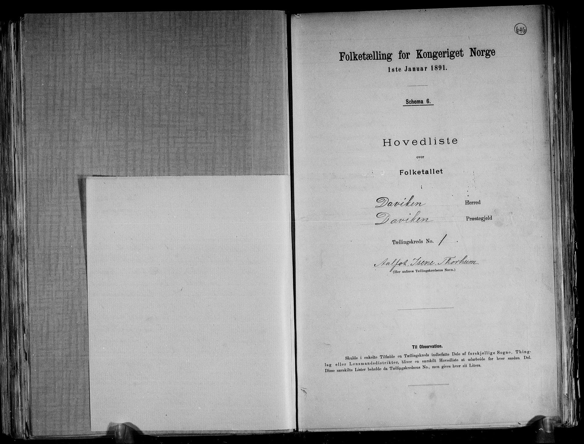 RA, Folketelling 1891 for 1442 Davik herred, 1891, s. 7