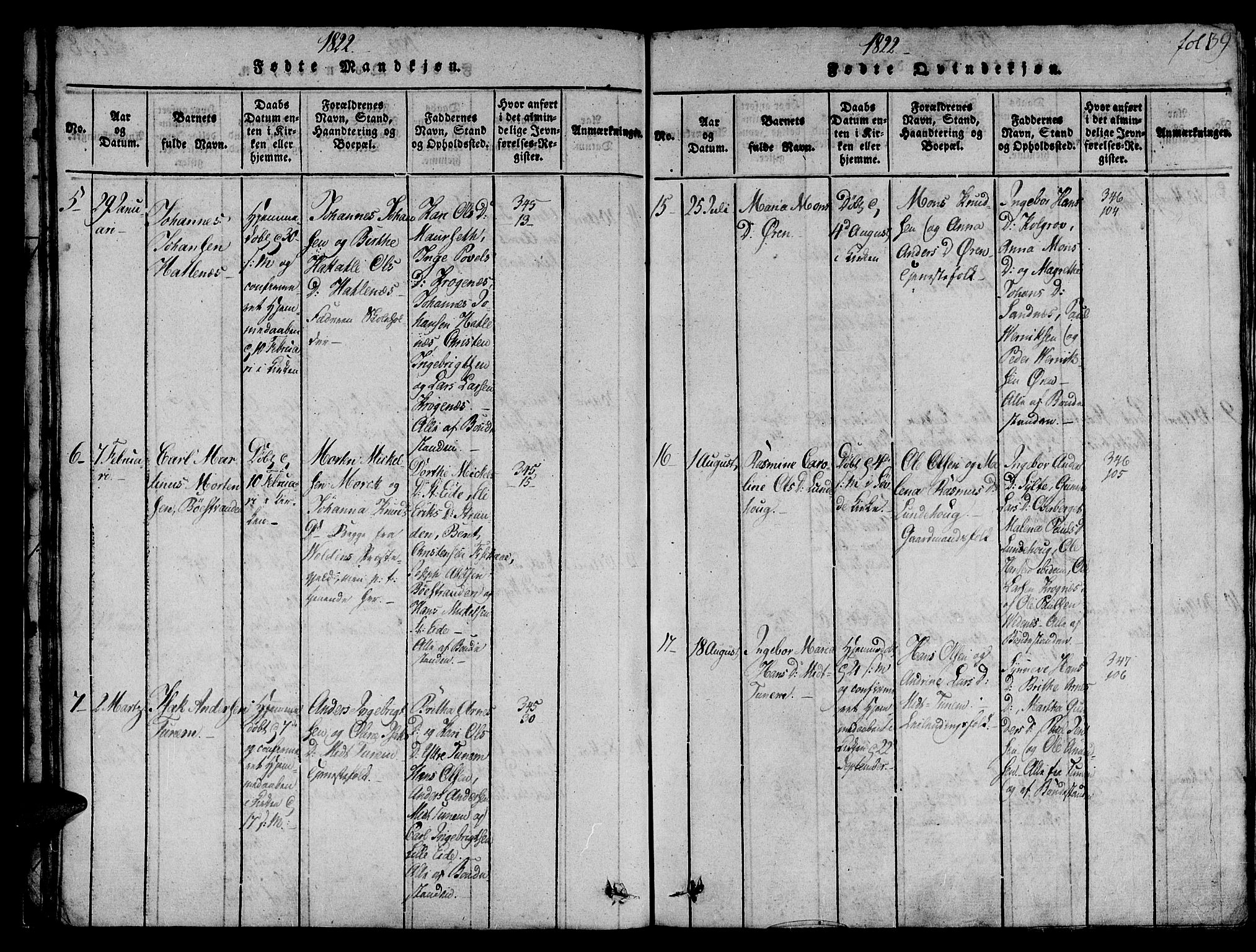 Ministerialprotokoller, klokkerbøker og fødselsregistre - Møre og Romsdal, AV/SAT-A-1454/501/L0004: Ministerialbok nr. 501A04, 1816-1831, s. 39