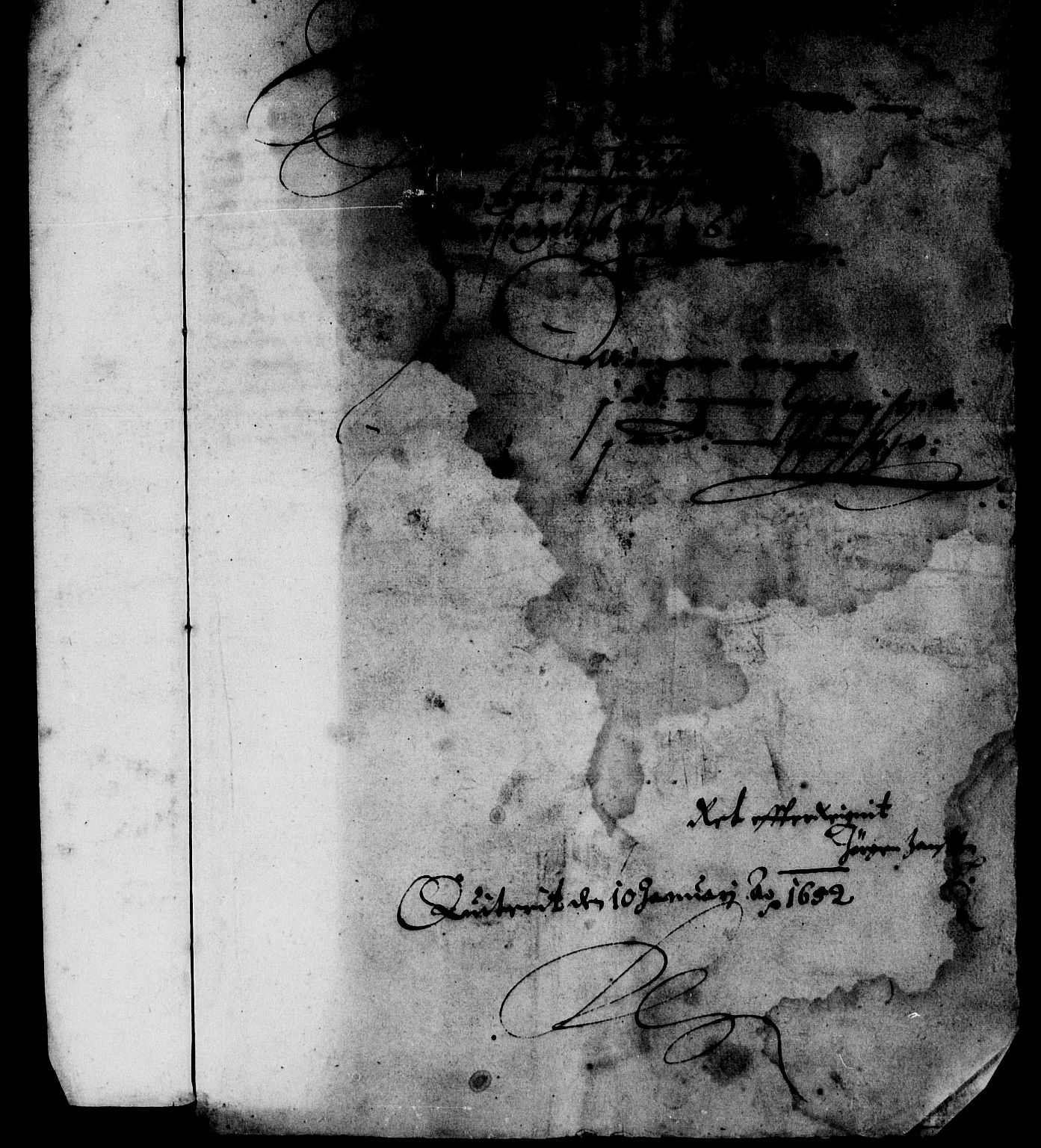 Rentekammeret inntil 1814, Reviderte regnskaper, Lensregnskaper, AV/RA-EA-5023/R/Rb/Rbl/L0010: Brunla len, 1643-1652