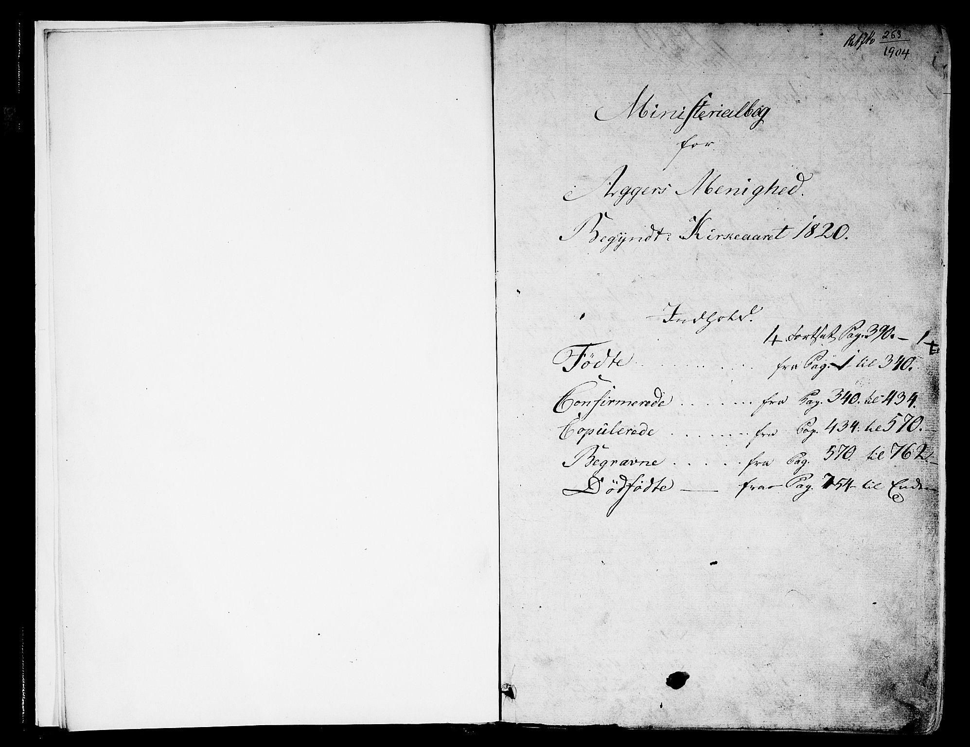 Aker prestekontor kirkebøker, SAO/A-10861/G/L0004: Klokkerbok nr. 4, 1819-1829