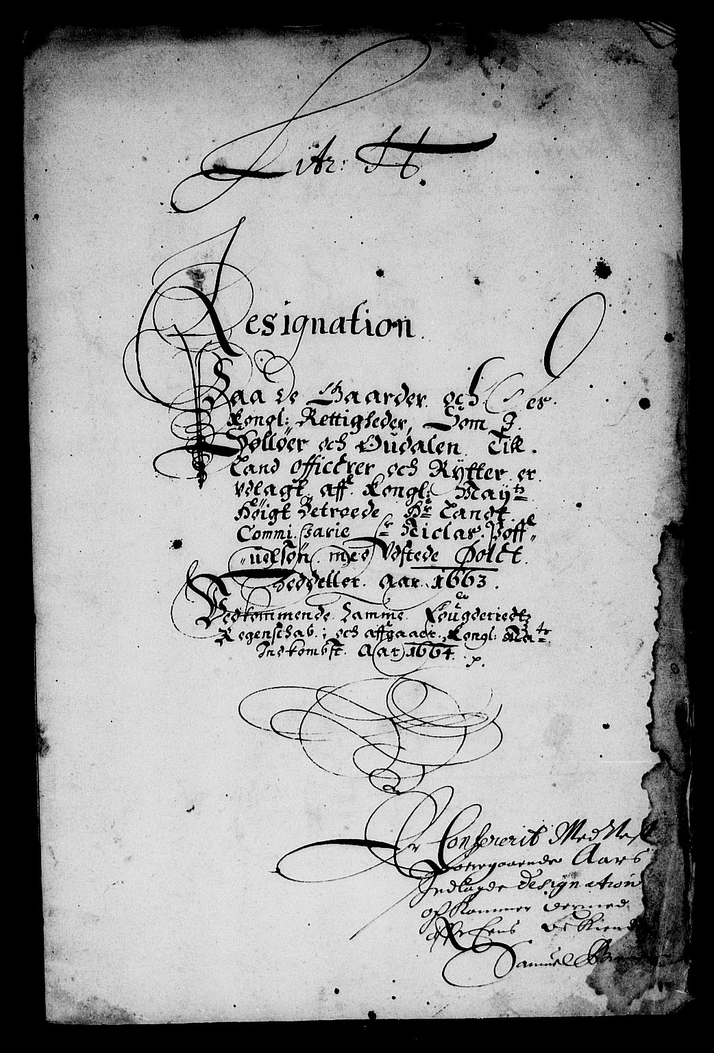 Rentekammeret inntil 1814, Reviderte regnskaper, Stiftamtstueregnskaper, Landkommissariatet på Akershus og Akershus stiftamt, AV/RA-EA-5869/R/Ra/L0020: Landkommissariatet på Akershus, 1664