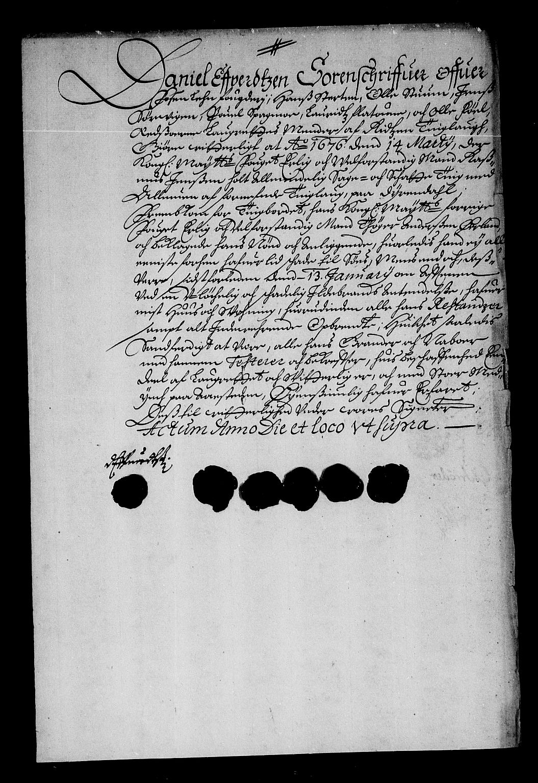Rentekammeret inntil 1814, Reviderte regnskaper, Stiftamtstueregnskaper, Trondheim stiftamt og Nordland amt, AV/RA-EA-6044/R/Re/L0047: Trondheim stiftamt og Nordland amt, 1677