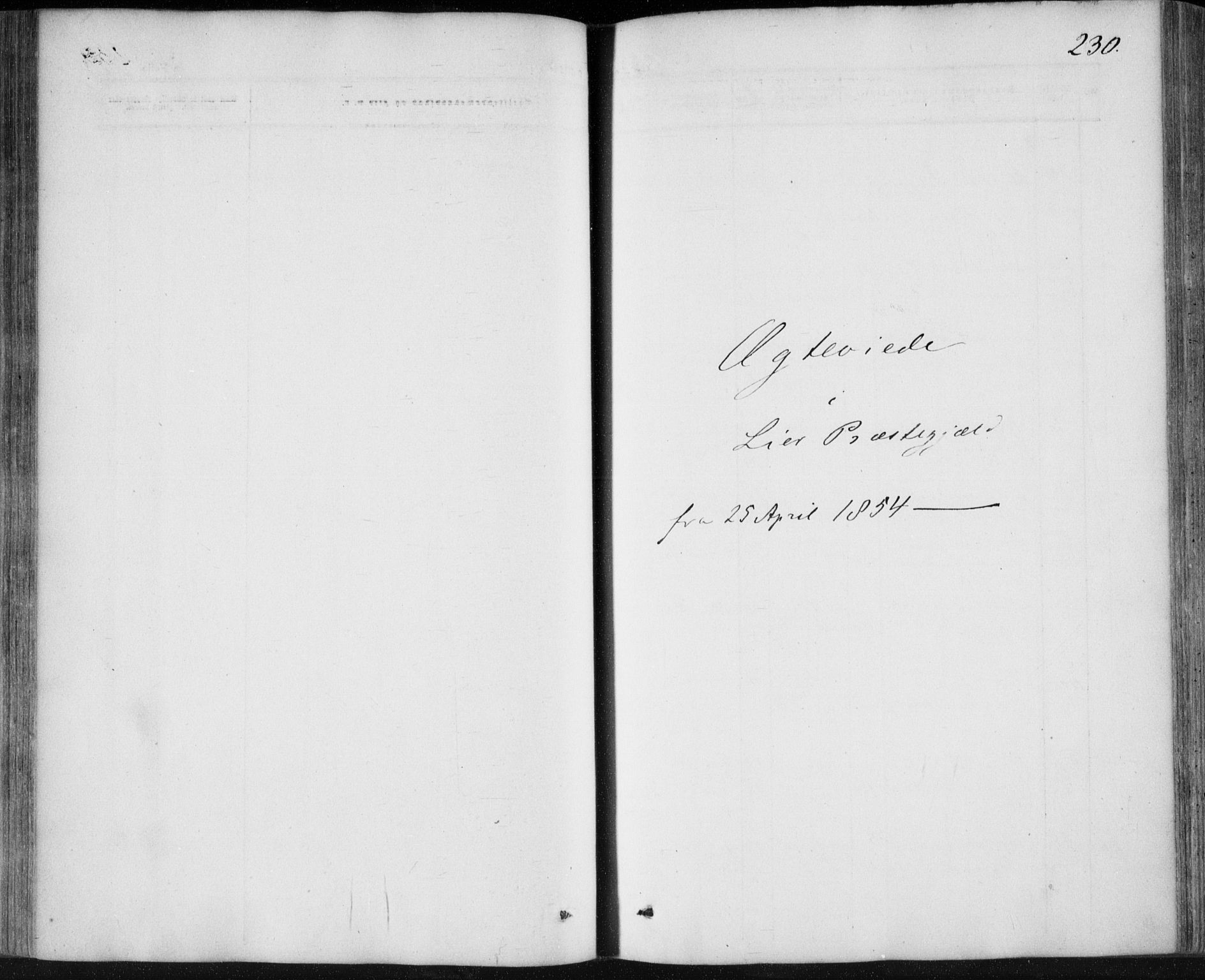 Lier kirkebøker, SAKO/A-230/F/Fa/L0012: Ministerialbok nr. I 12, 1854-1864, s. 230