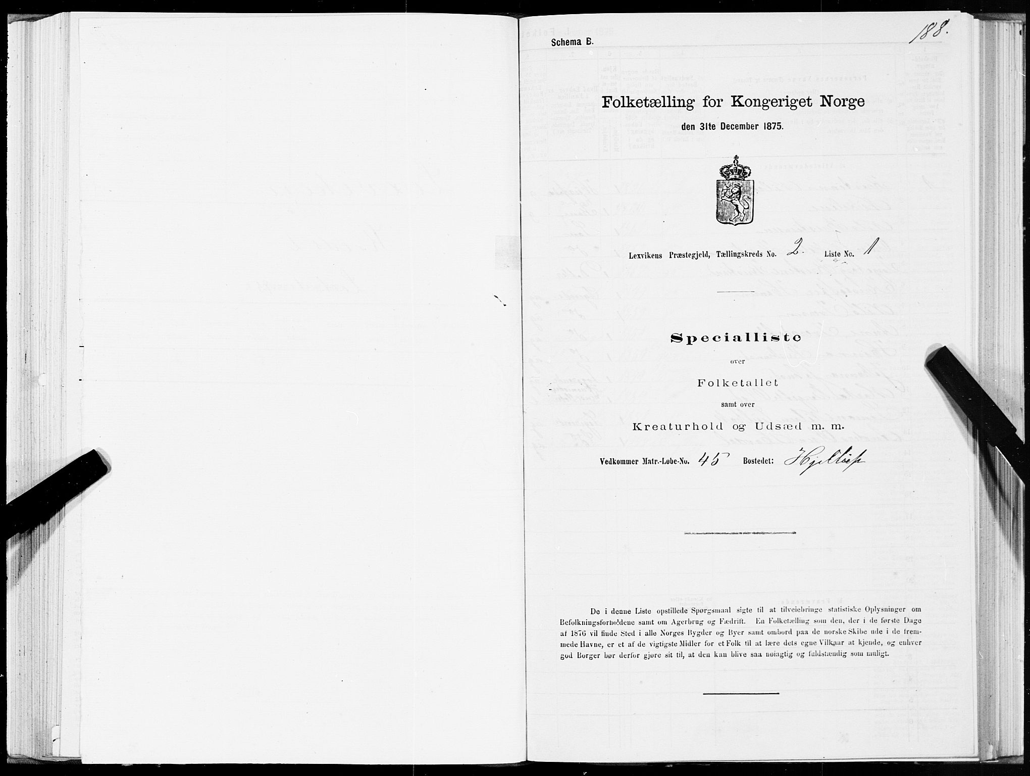 SAT, Folketelling 1875 for 1718P Leksvik prestegjeld, 1875, s. 1188