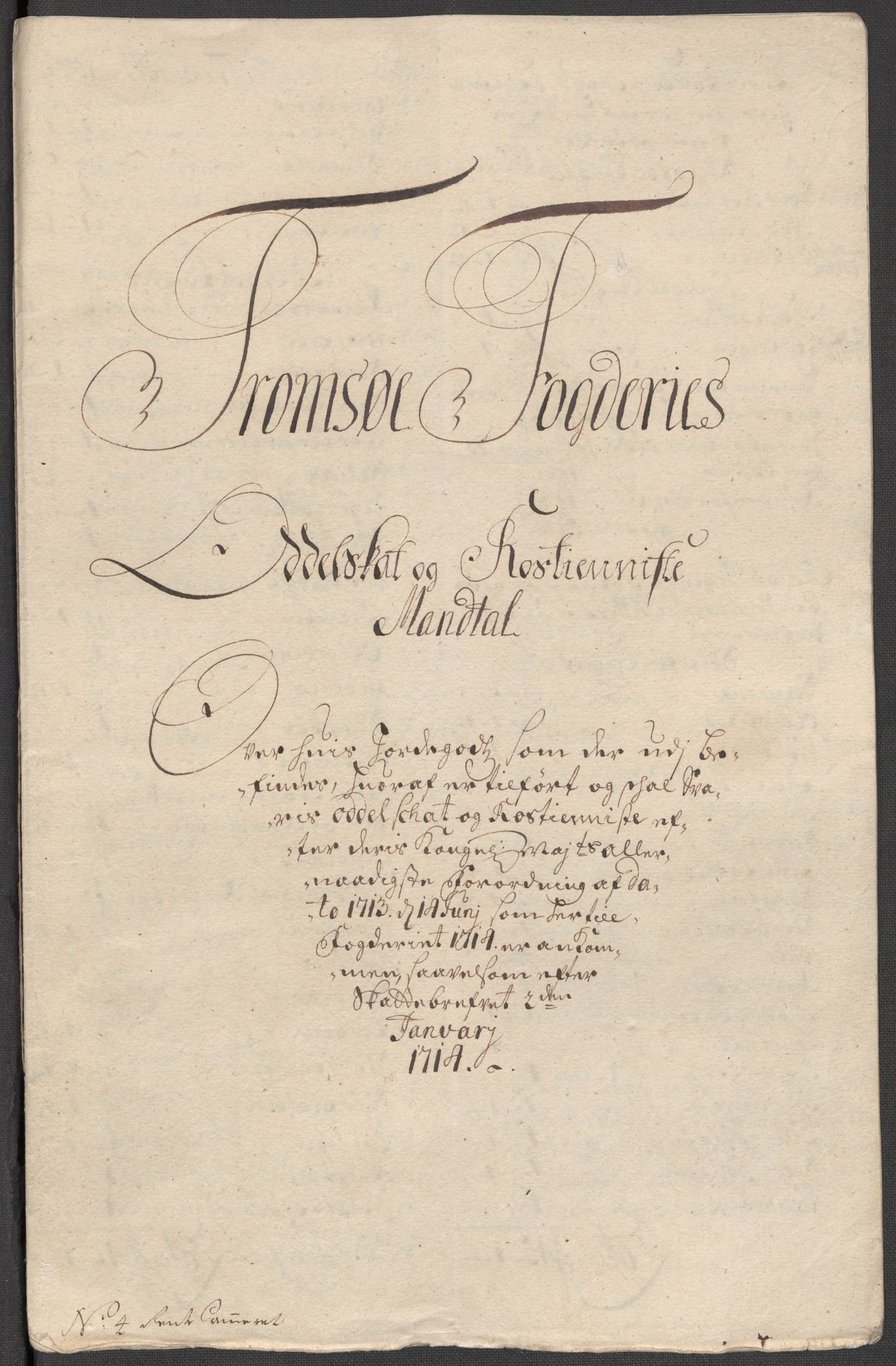 Rentekammeret inntil 1814, Reviderte regnskaper, Fogderegnskap, RA/EA-4092/R68/L4760: Fogderegnskap Senja og Troms, 1714, s. 74