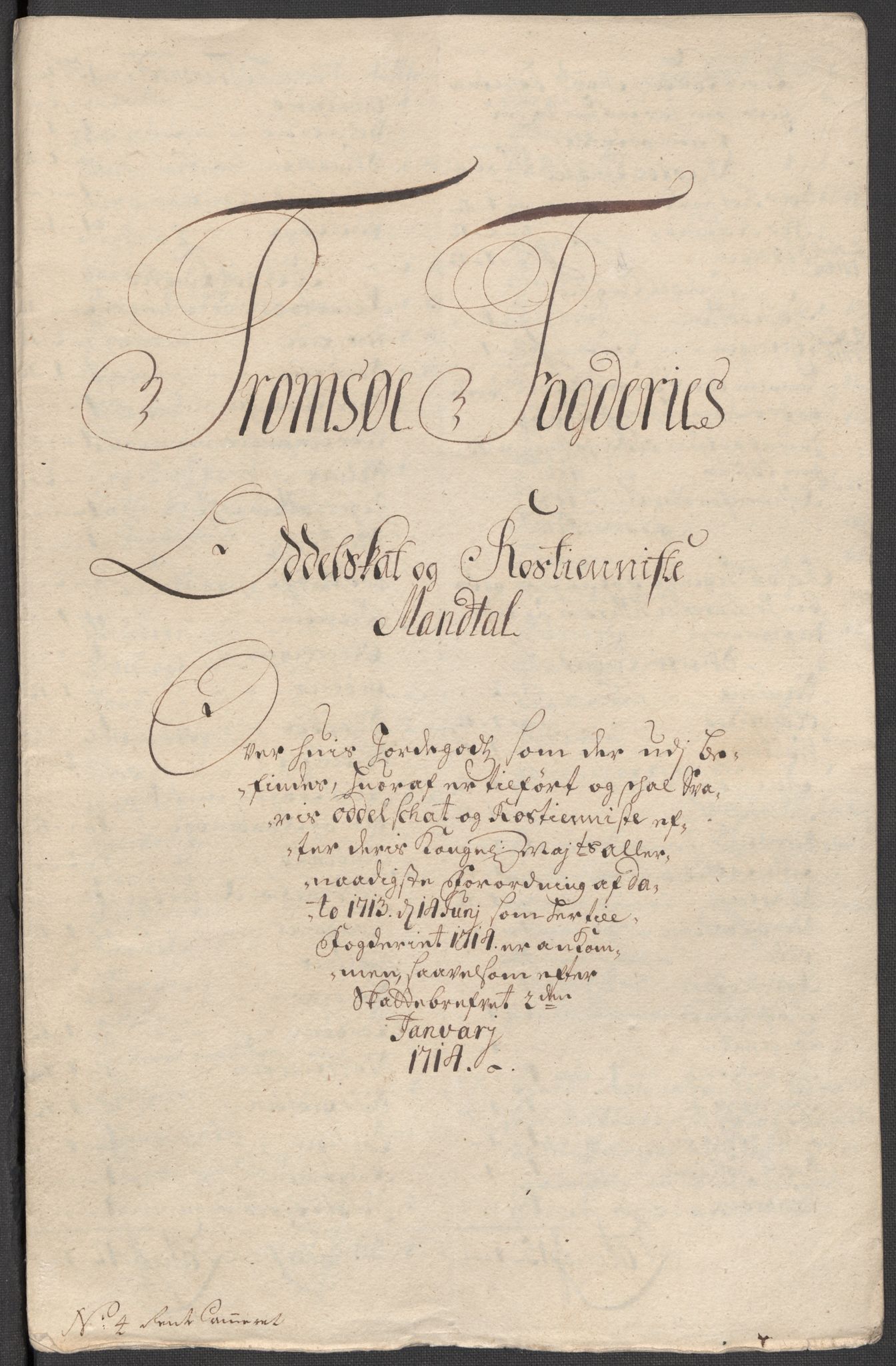 Rentekammeret inntil 1814, Reviderte regnskaper, Fogderegnskap, AV/RA-EA-4092/R68/L4760: Fogderegnskap Senja og Troms, 1714, s. 74
