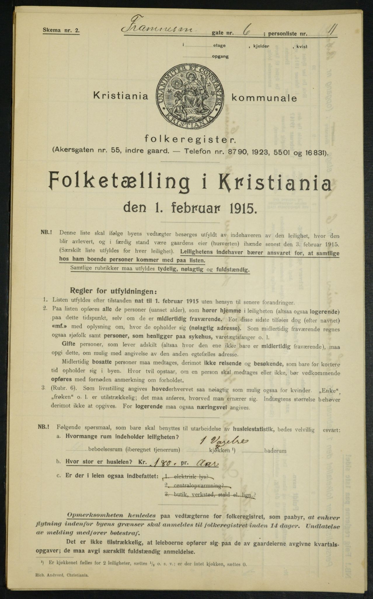 OBA, Kommunal folketelling 1.2.1915 for Kristiania, 1915, s. 24931