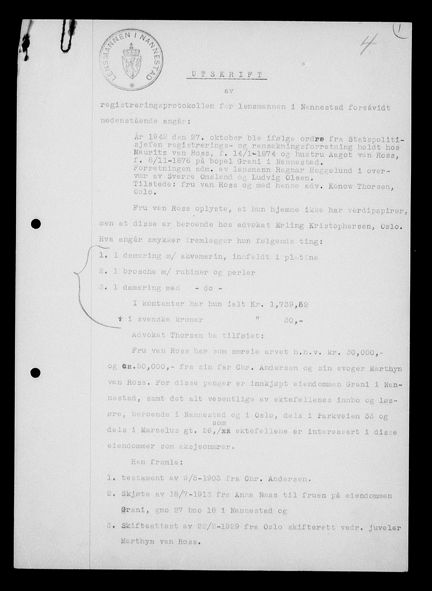 Justisdepartementet, Tilbakeføringskontoret for inndratte formuer, AV/RA-S-1564/H/Hc/Hcc/L0973: --, 1945-1947, s. 15