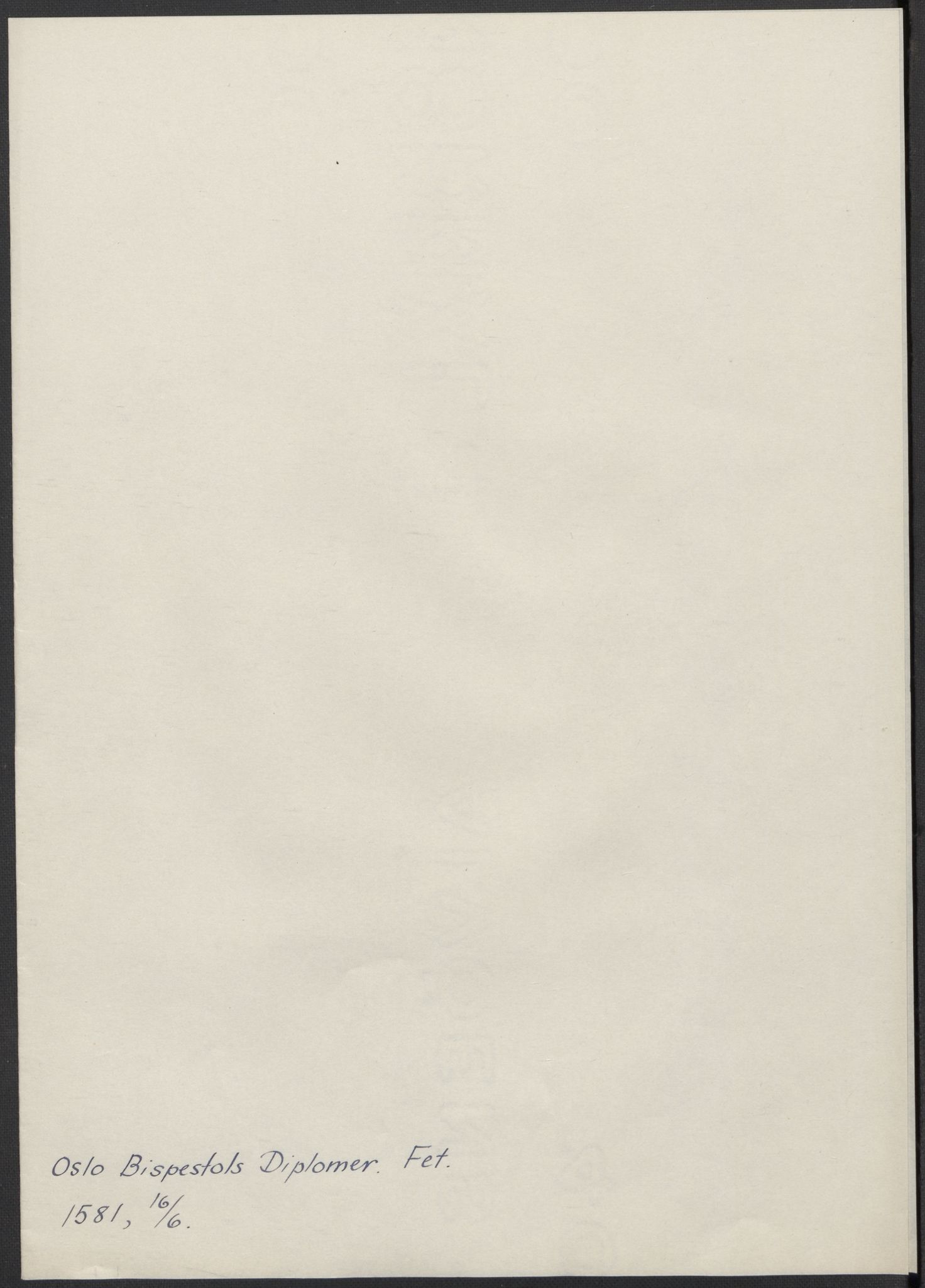 Riksarkivets diplomsamling, AV/RA-EA-5965/F15/L0008: Prestearkiv - Akershus, 1581-1619, s. 9