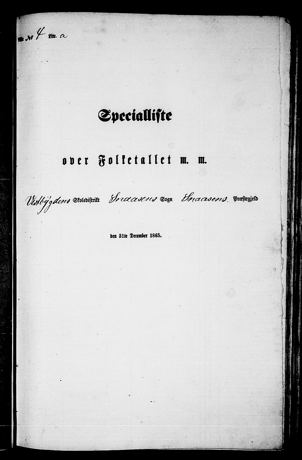 RA, Folketelling 1865 for 1736P Snåsa prestegjeld, 1865, s. 76