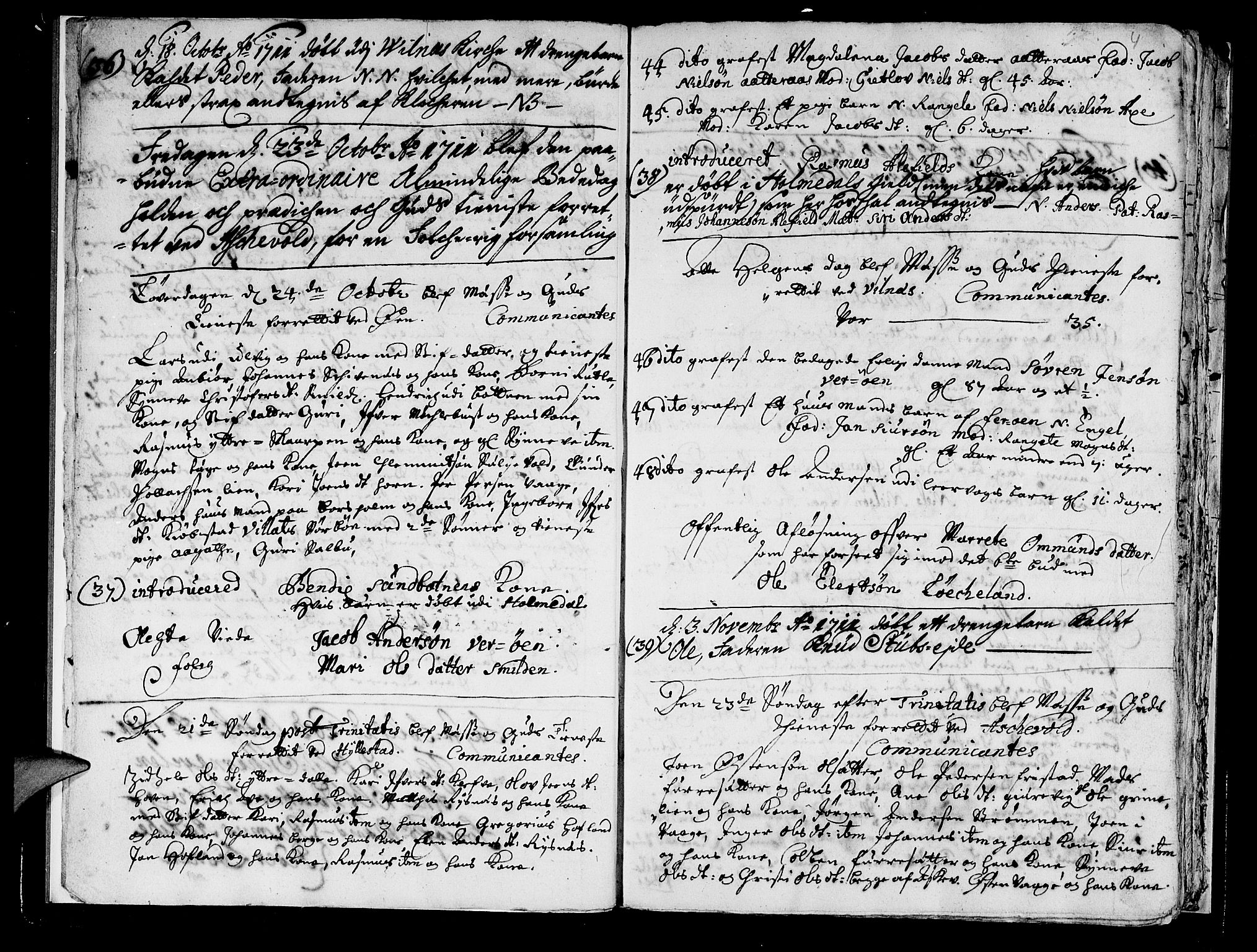Askvoll sokneprestembete, AV/SAB-A-79501/H/Haa/Haaa/L0002: Ministerialbok nr. A 2, 1711-1715, s. 4