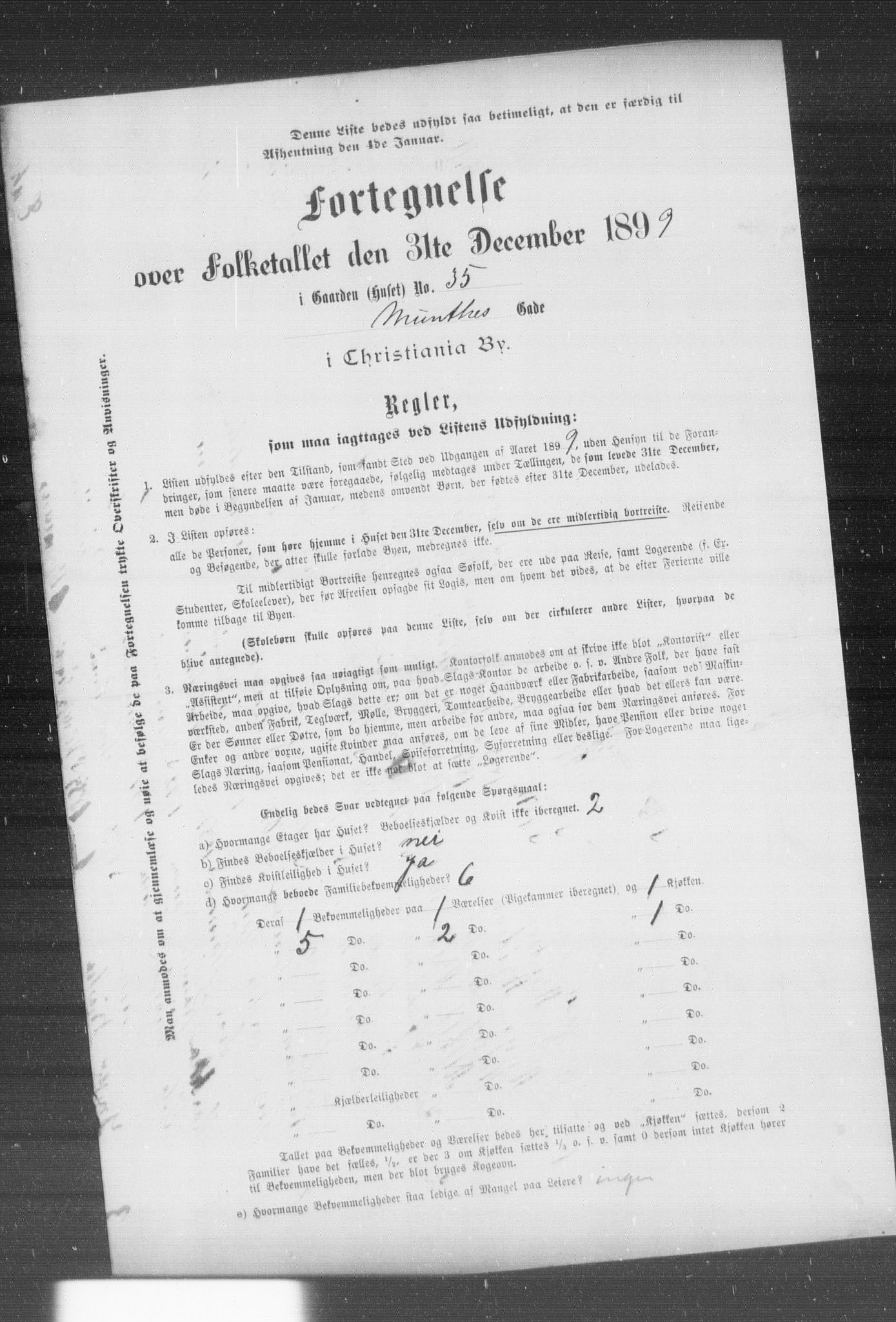 OBA, Kommunal folketelling 31.12.1899 for Kristiania kjøpstad, 1899, s. 8850