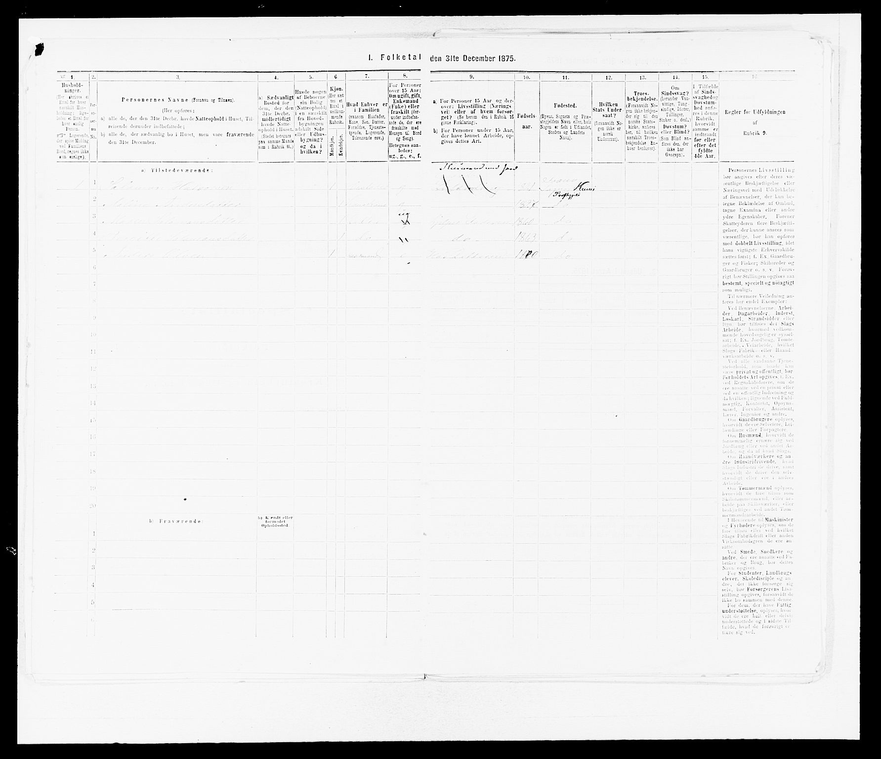 SAB, Folketelling 1875 for 1437L Kinn prestegjeld, Kinn sokn og Svanøy sokn, 1875, s. 944